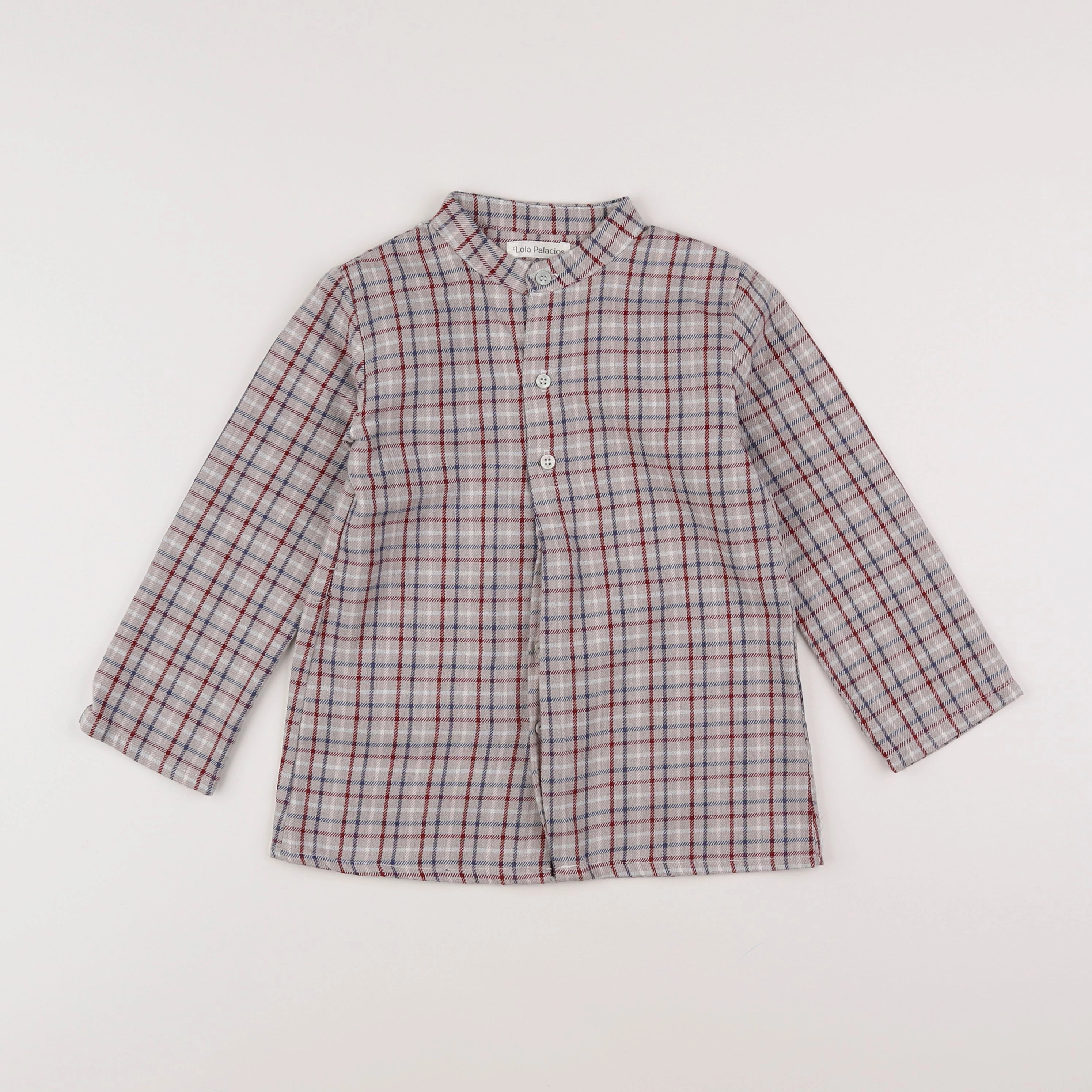 Lola Palacios - blouse bleu, gris - 6 ans