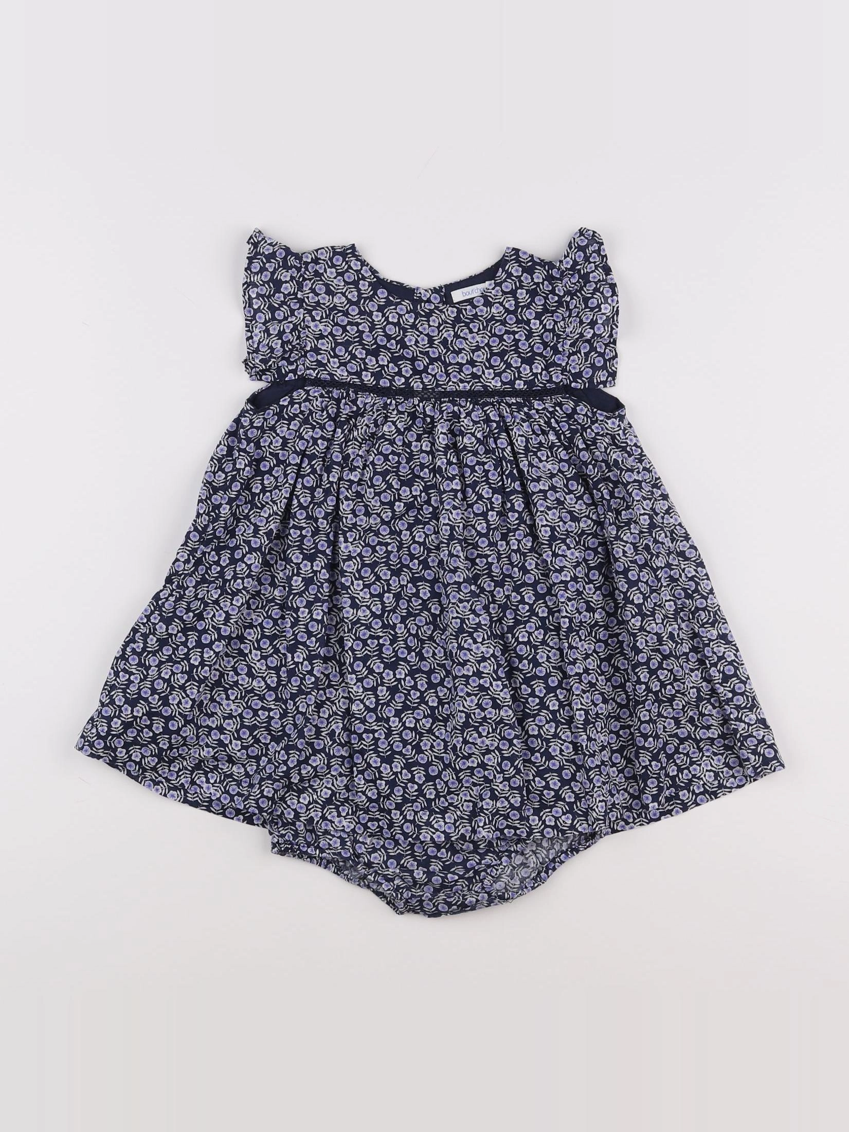 Boutchou - robe bleu - 12 mois