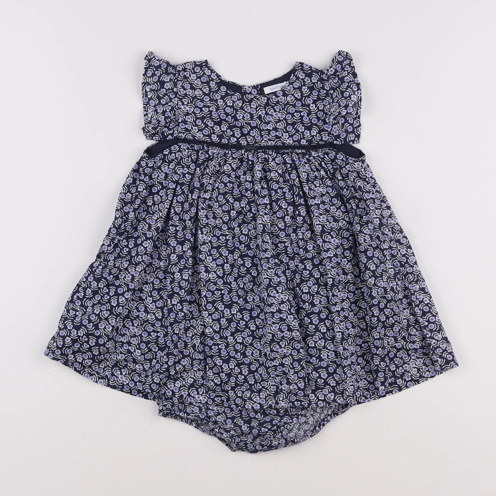 Boutchou - robe bleu - 12 mois
