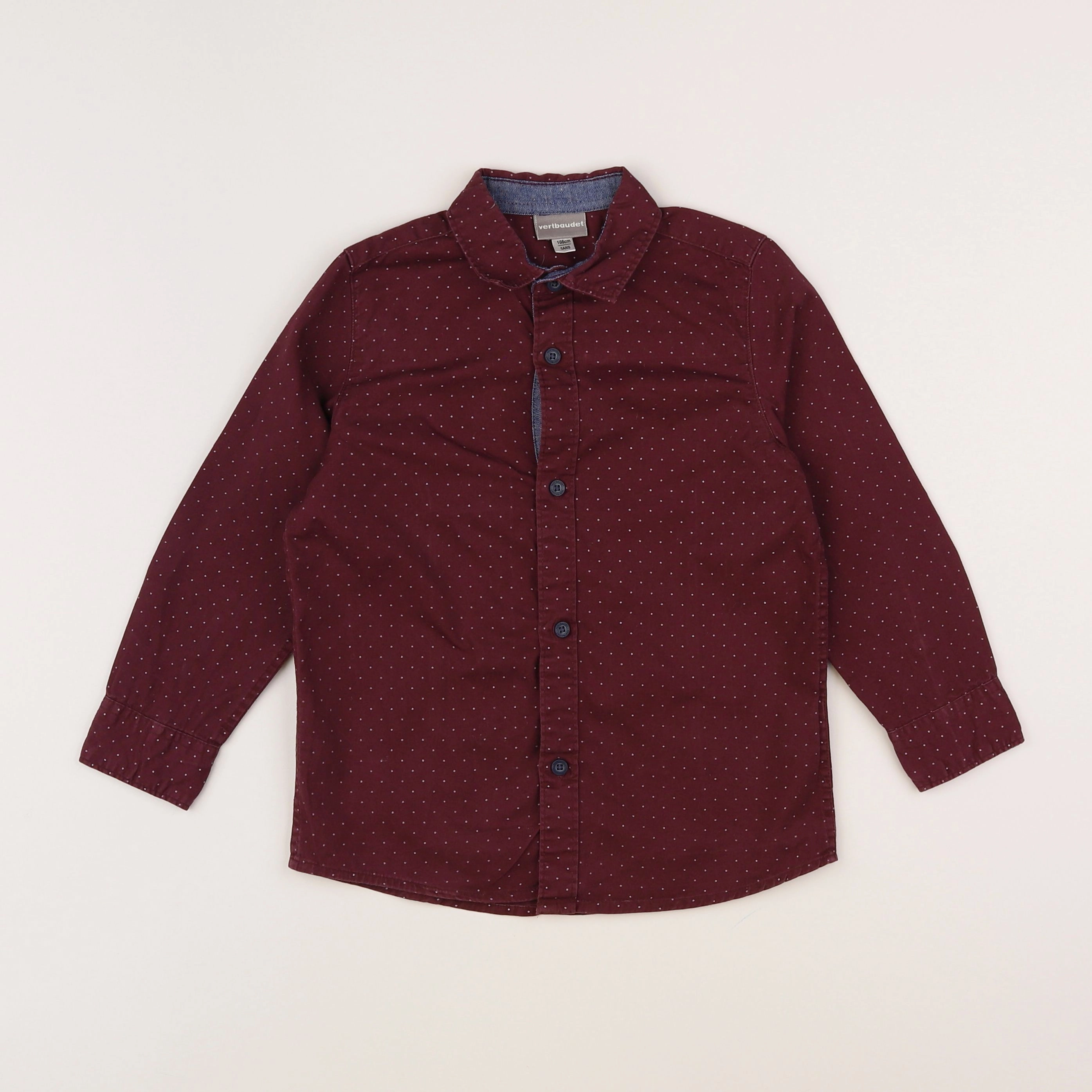 Vertbaudet - chemise violet - 5 ans