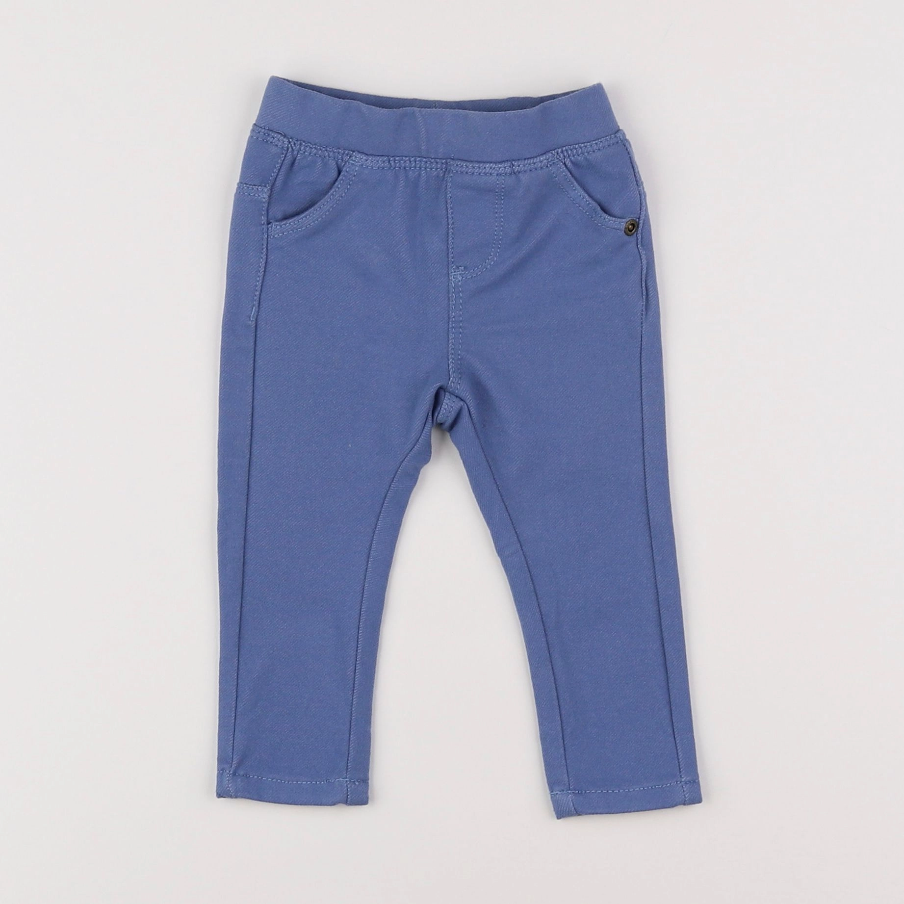 Vertbaudet - jegging bleu - 6 mois