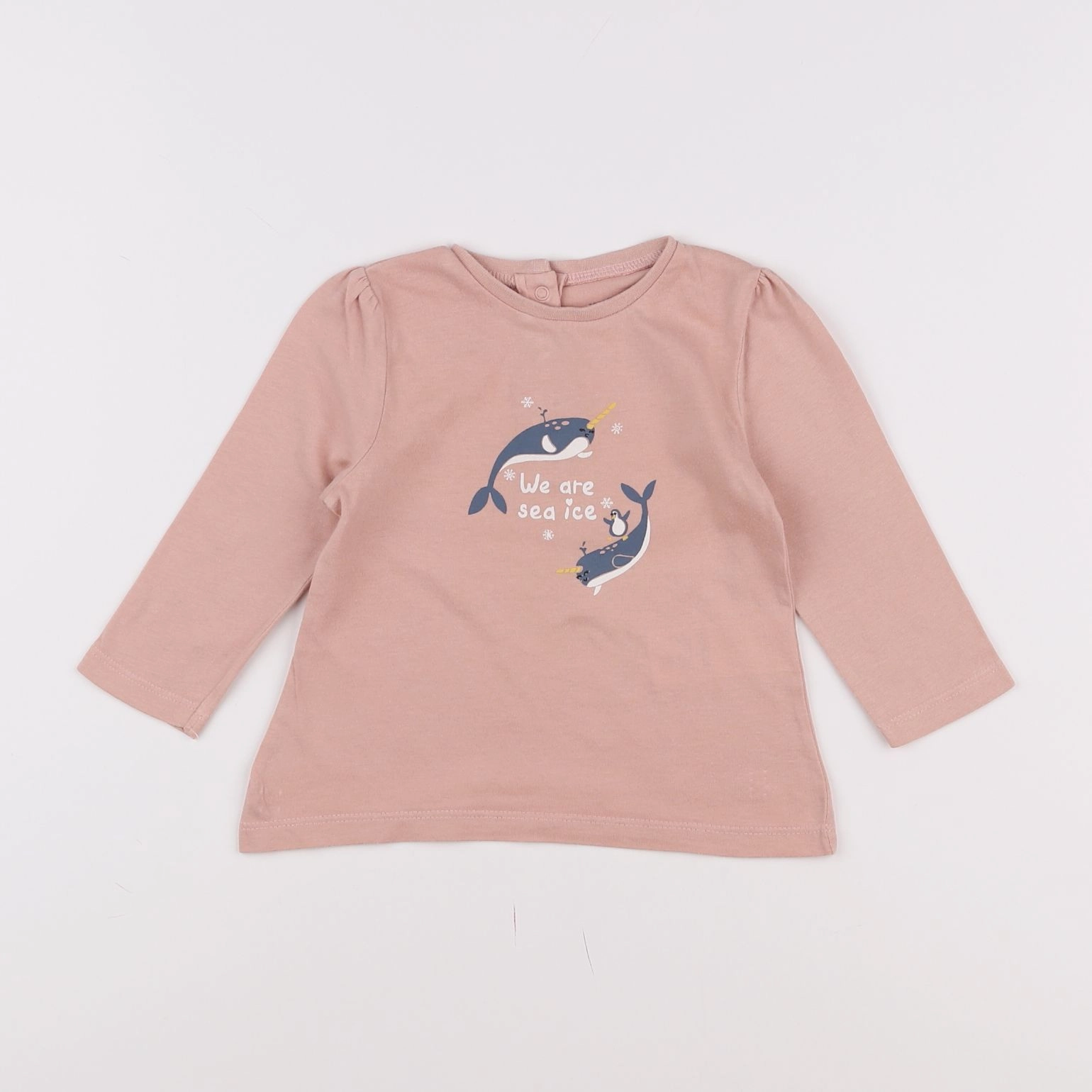 Vertbaudet - tee-shirt rose, multicolore - 12 mois