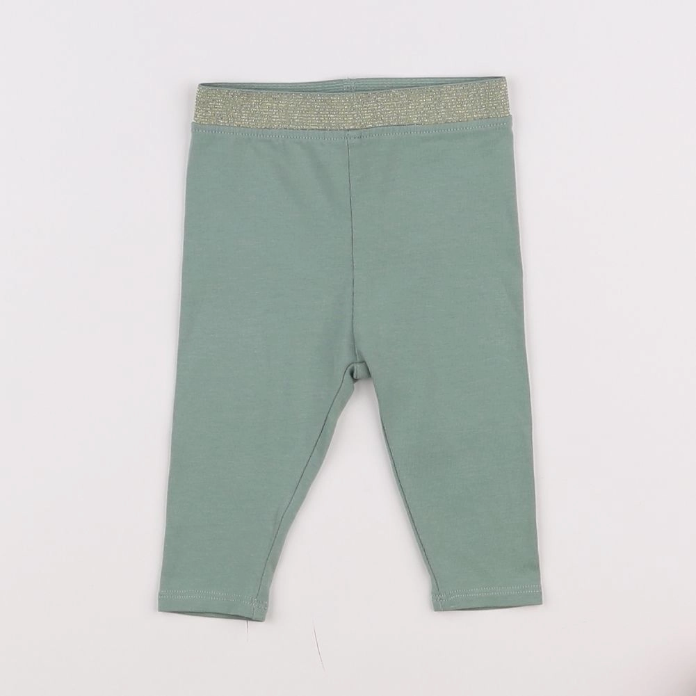 Vertbaudet - legging vert - 3 mois