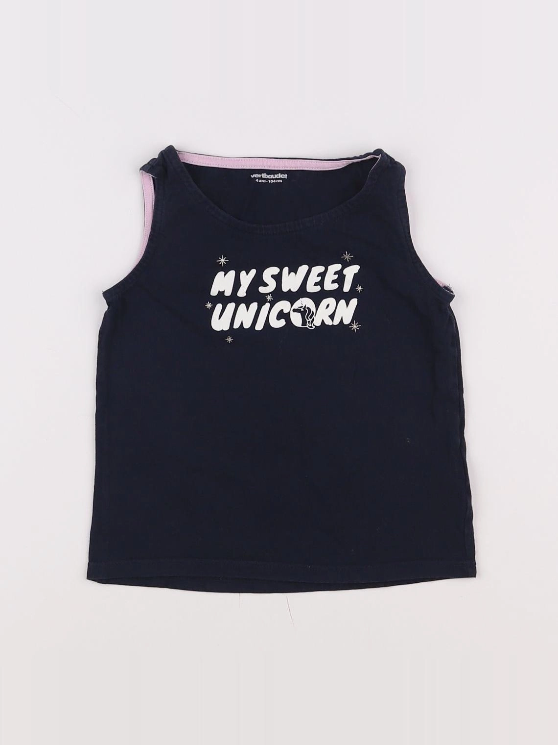 Vertbaudet - débardeur bleu - 4 ans