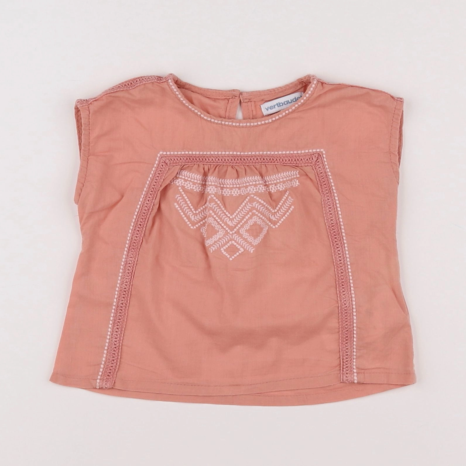 Vertbaudet - blouse rose - 12 mois