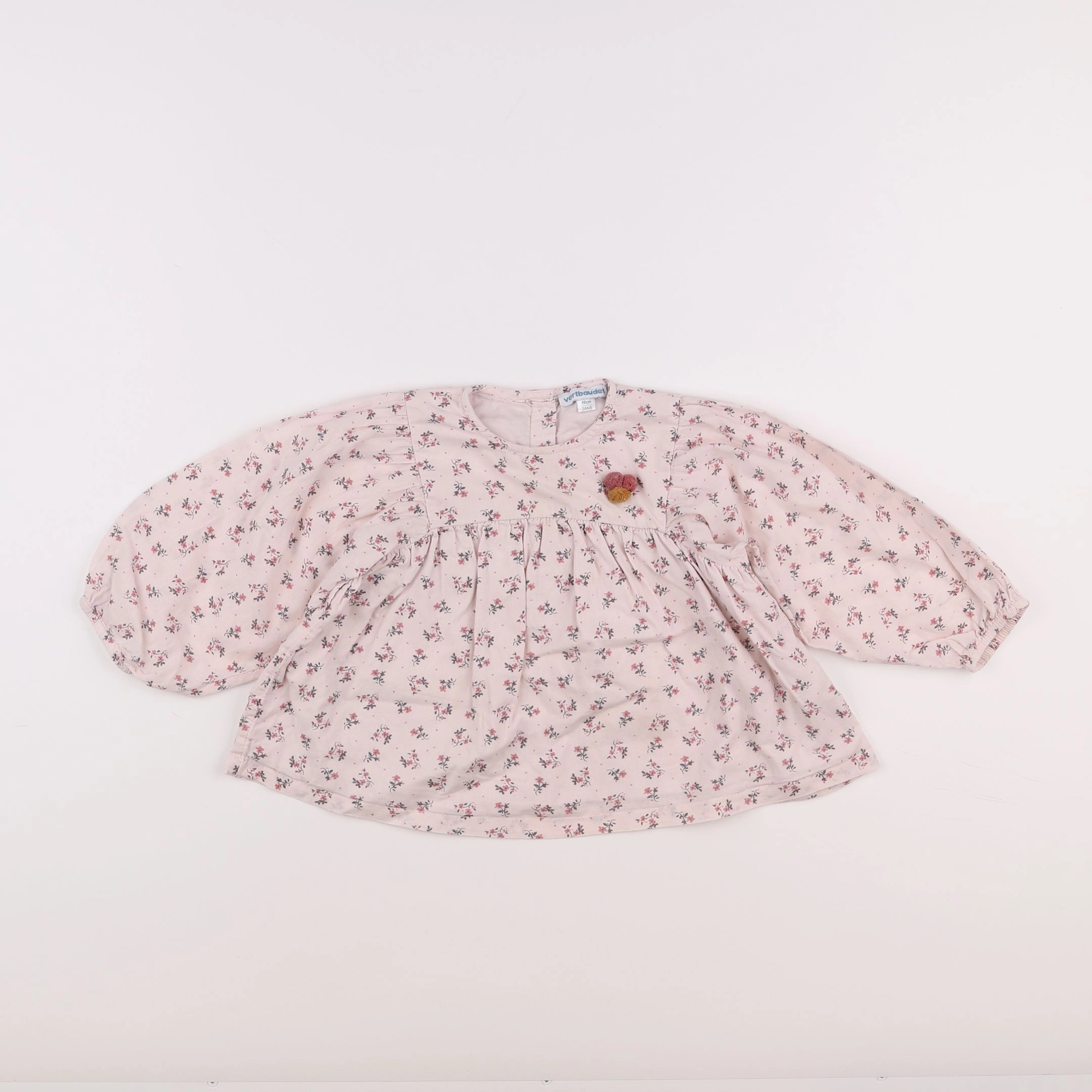 Vertbaudet - blouse rose - 2 ans