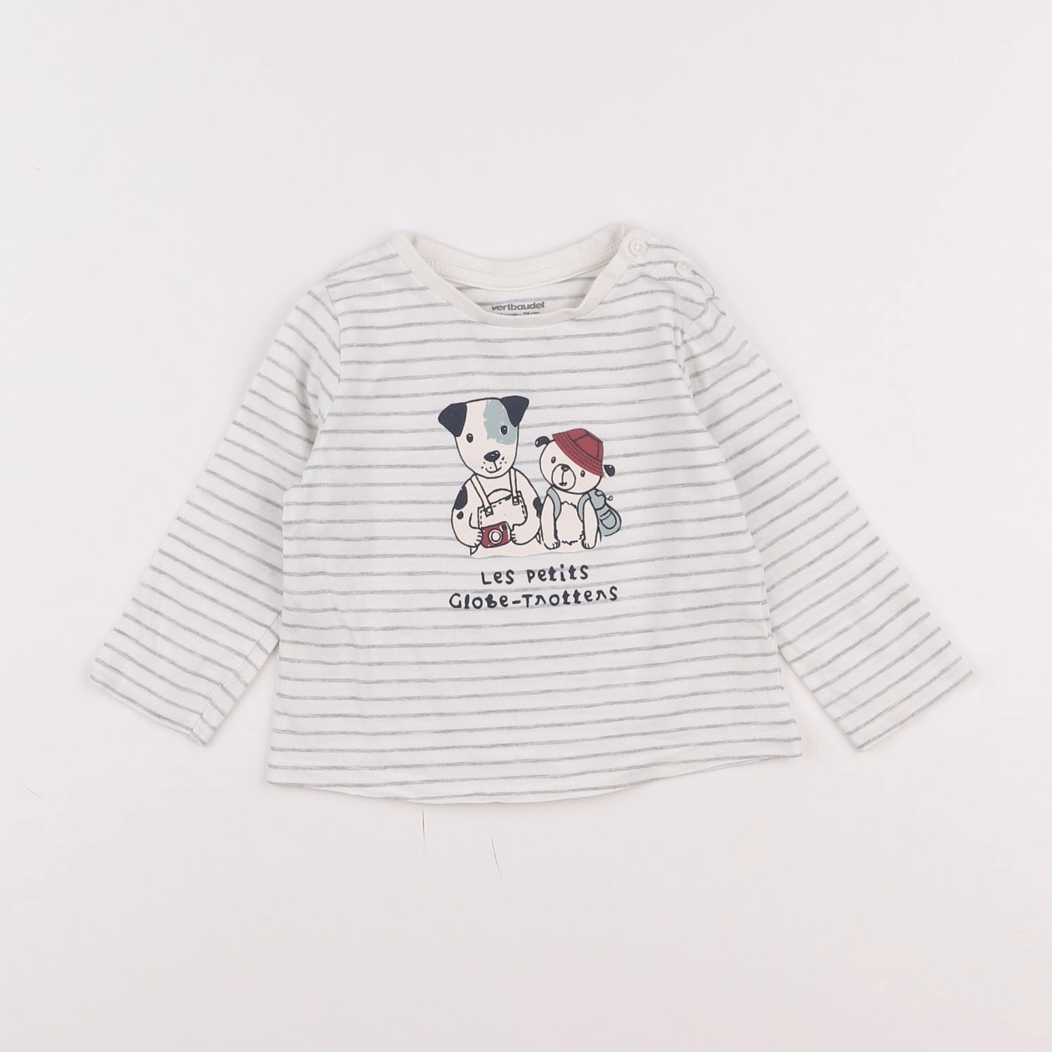 Vertbaudet - tee-shirt blanc - 12 mois