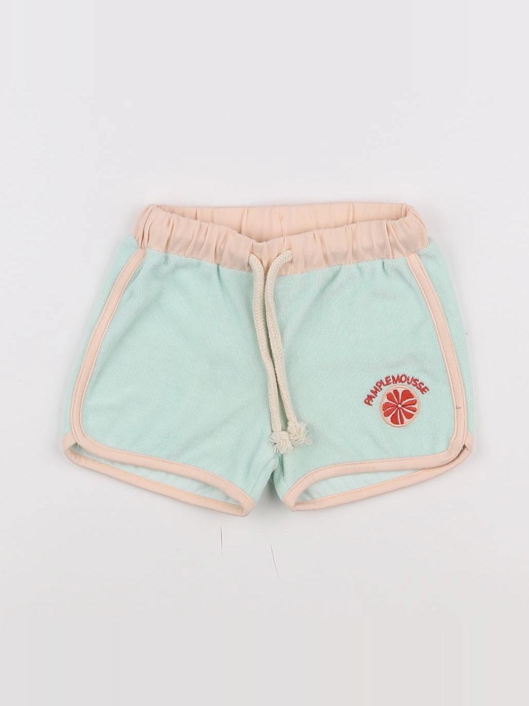 Maison Tadaboum - short vert, rose - 12 mois
