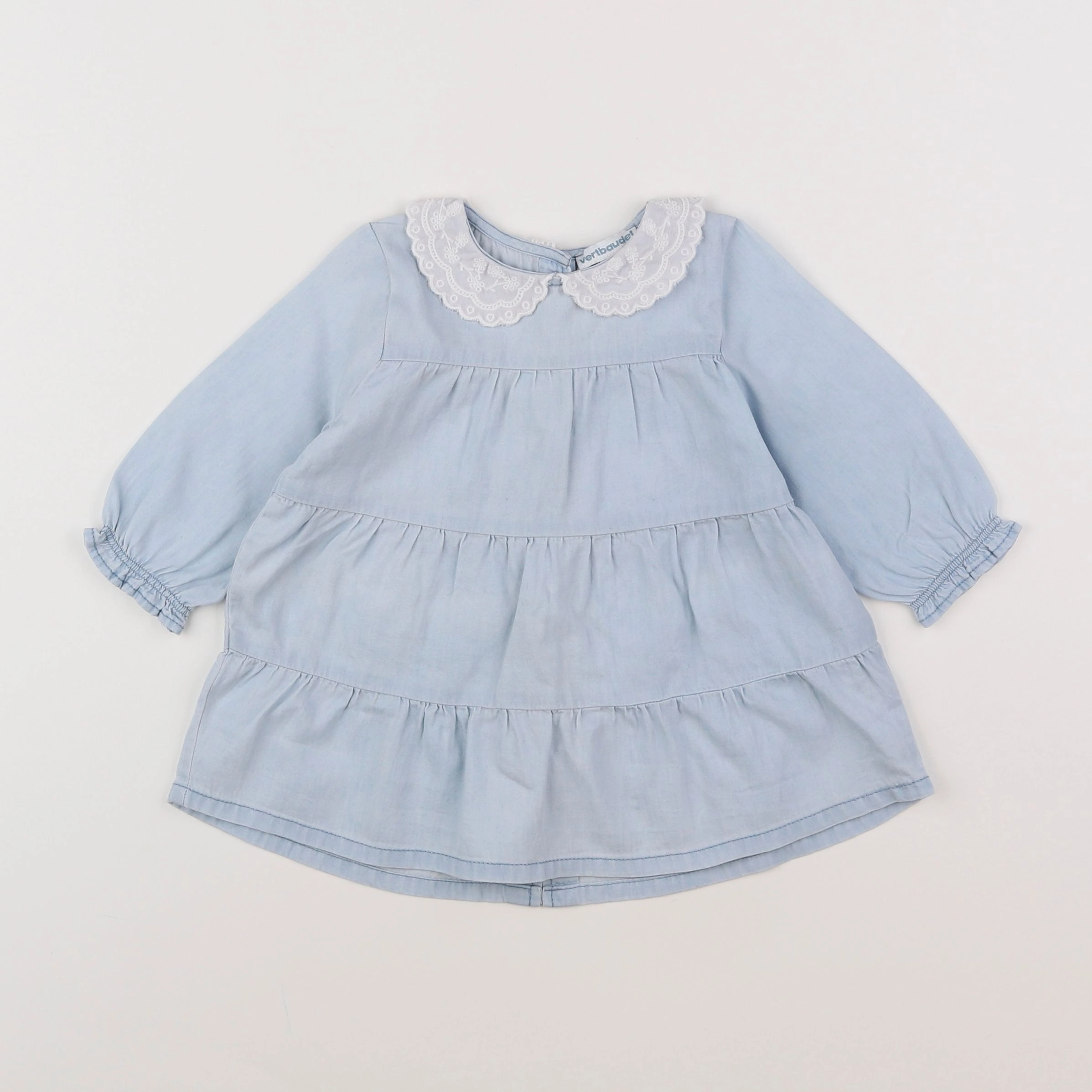 Vertbaudet - robe bleu - 6 mois