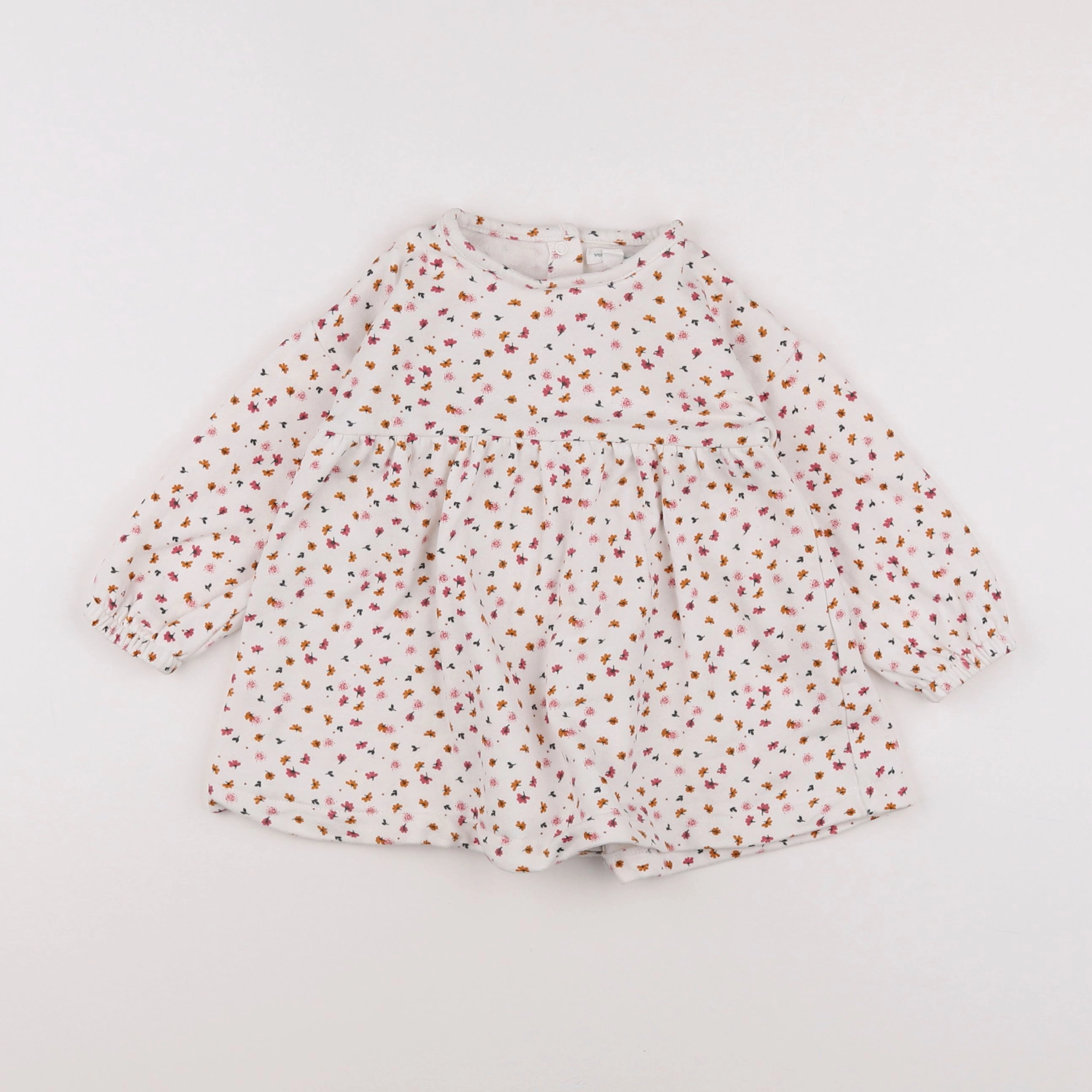 Vertbaudet - robe beige - 18 mois