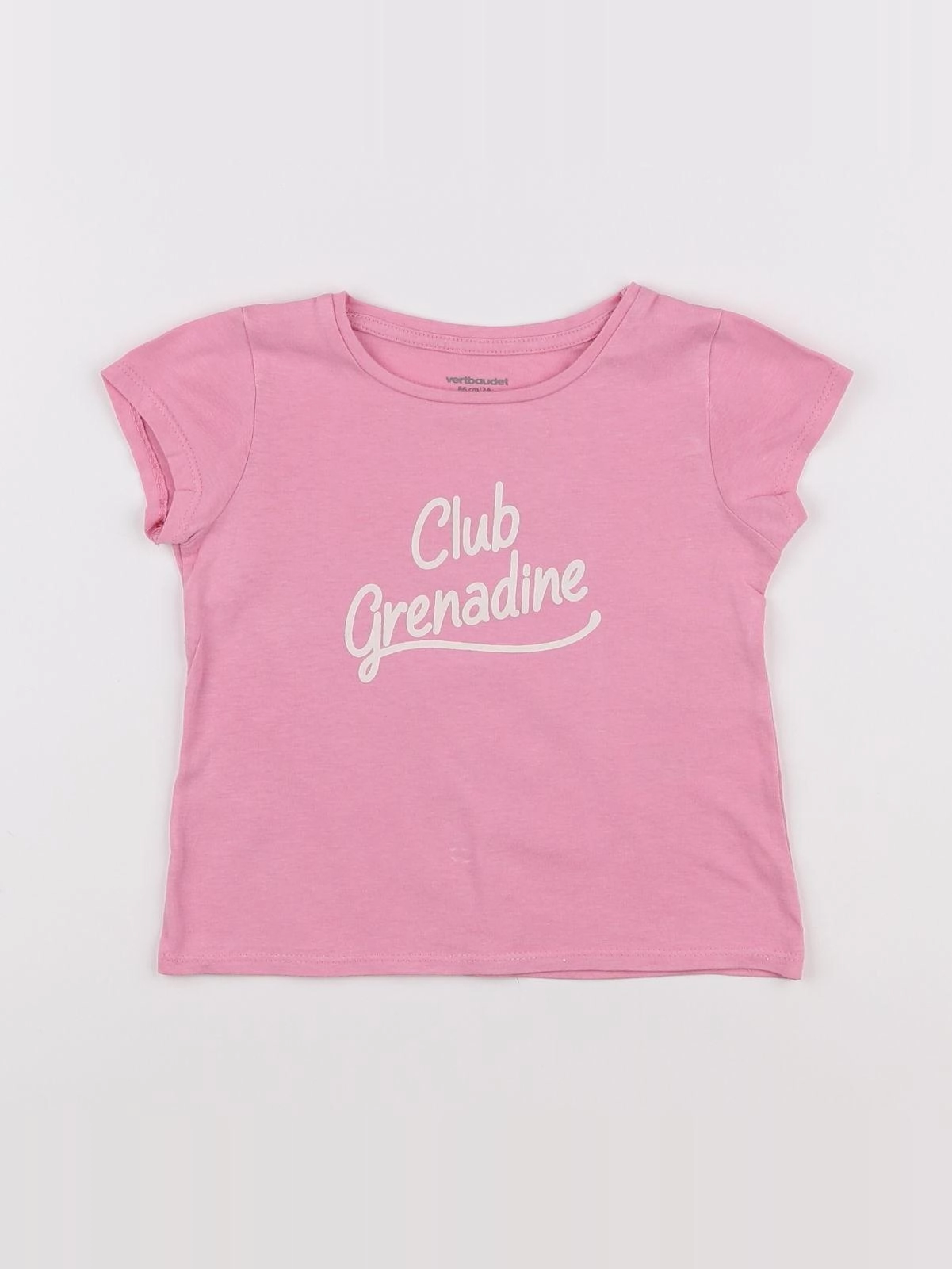 Vertbaudet - tee-shirt rose - 2 ans
