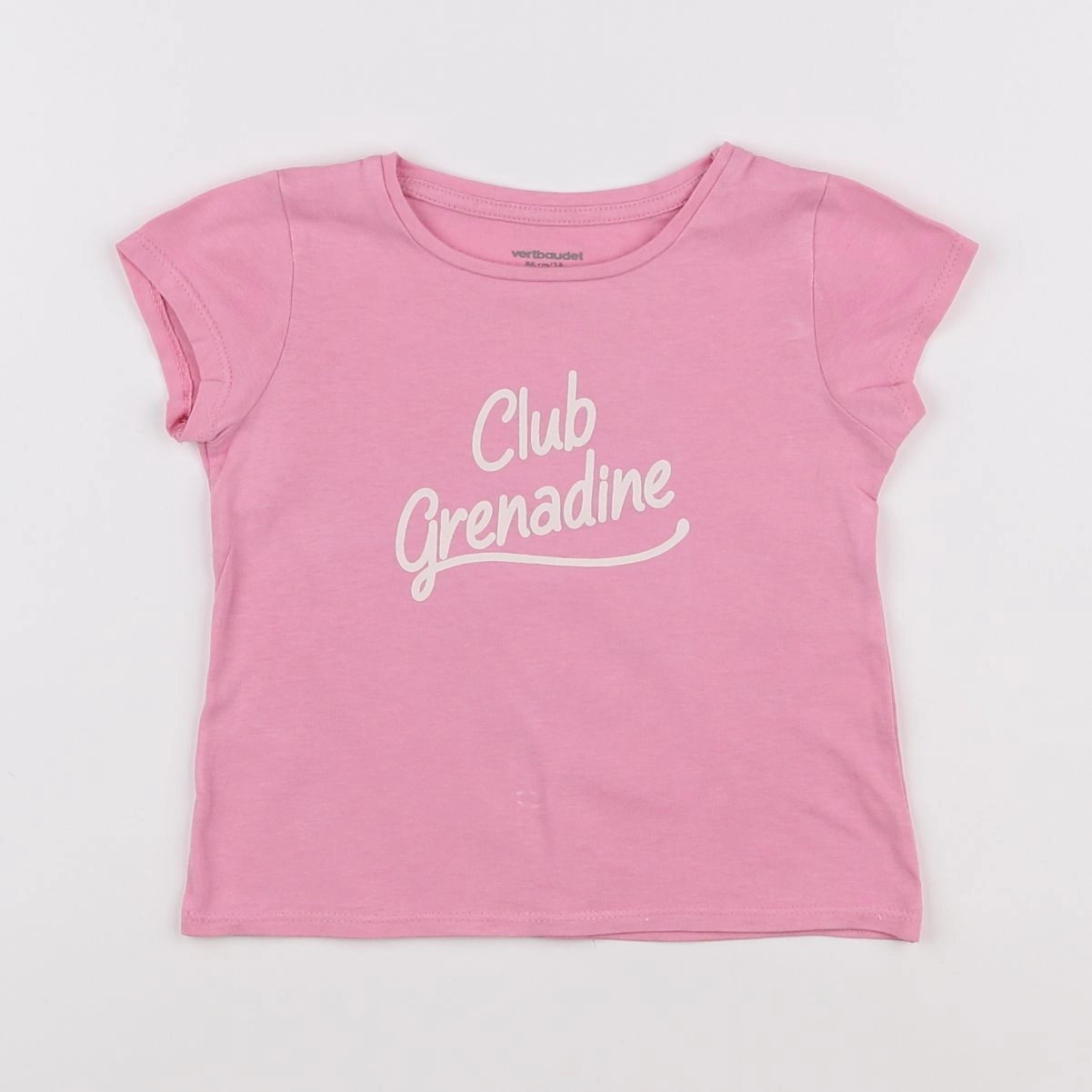Vertbaudet - tee-shirt rose - 2 ans