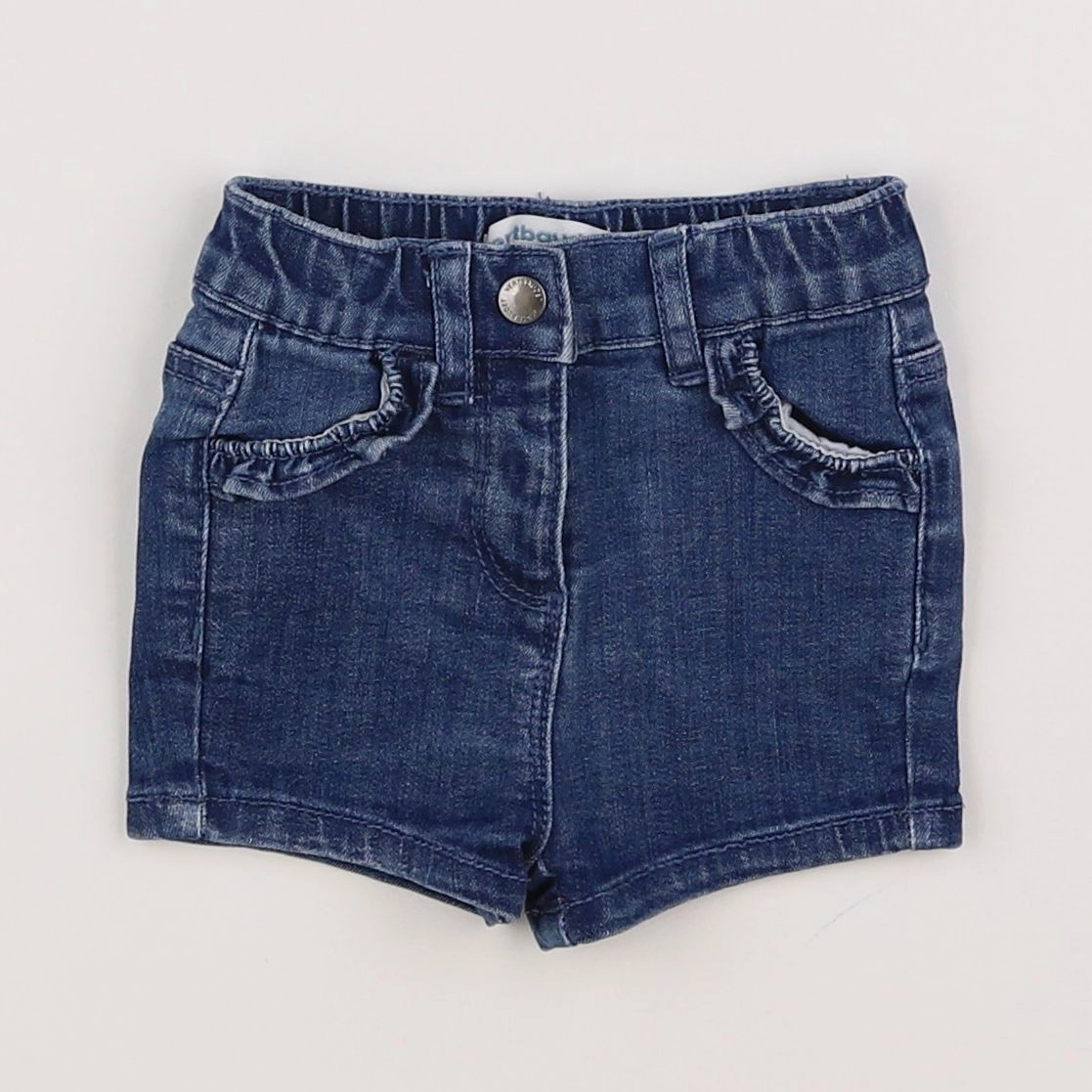 Vertbaudet - short bleu - 3 mois