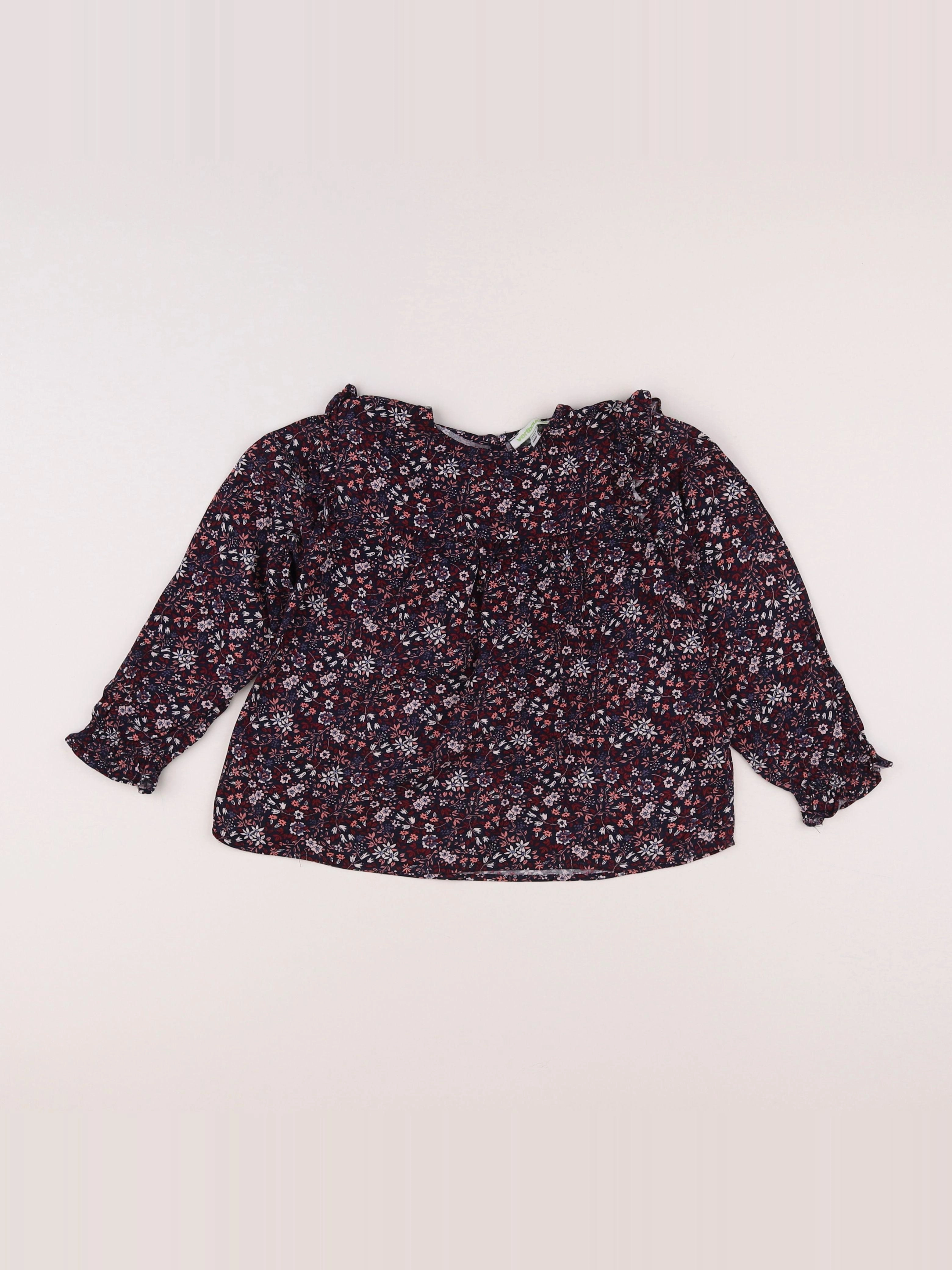 Vertbaudet - blouse bleu - 6 ans