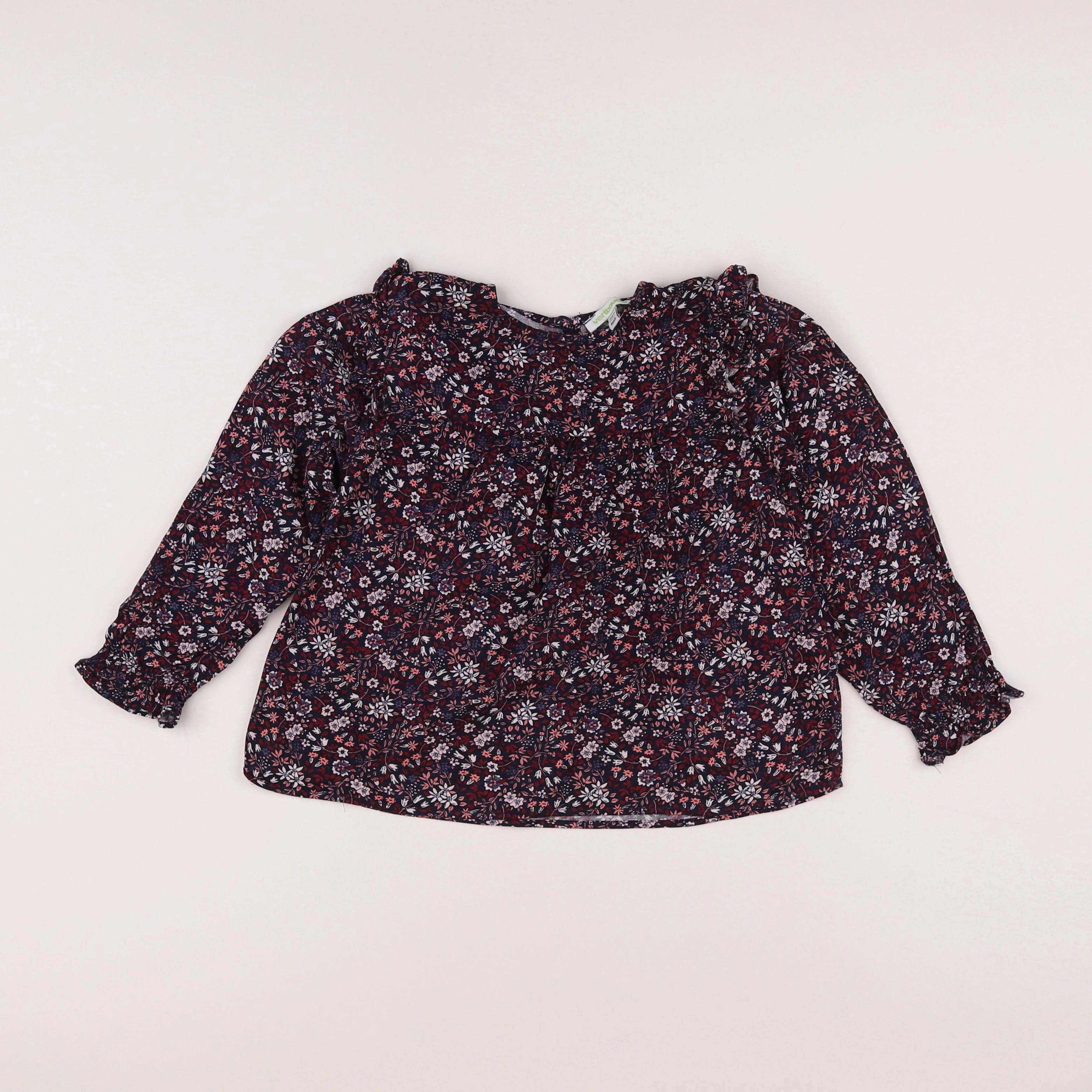Vertbaudet - blouse bleu - 6 ans
