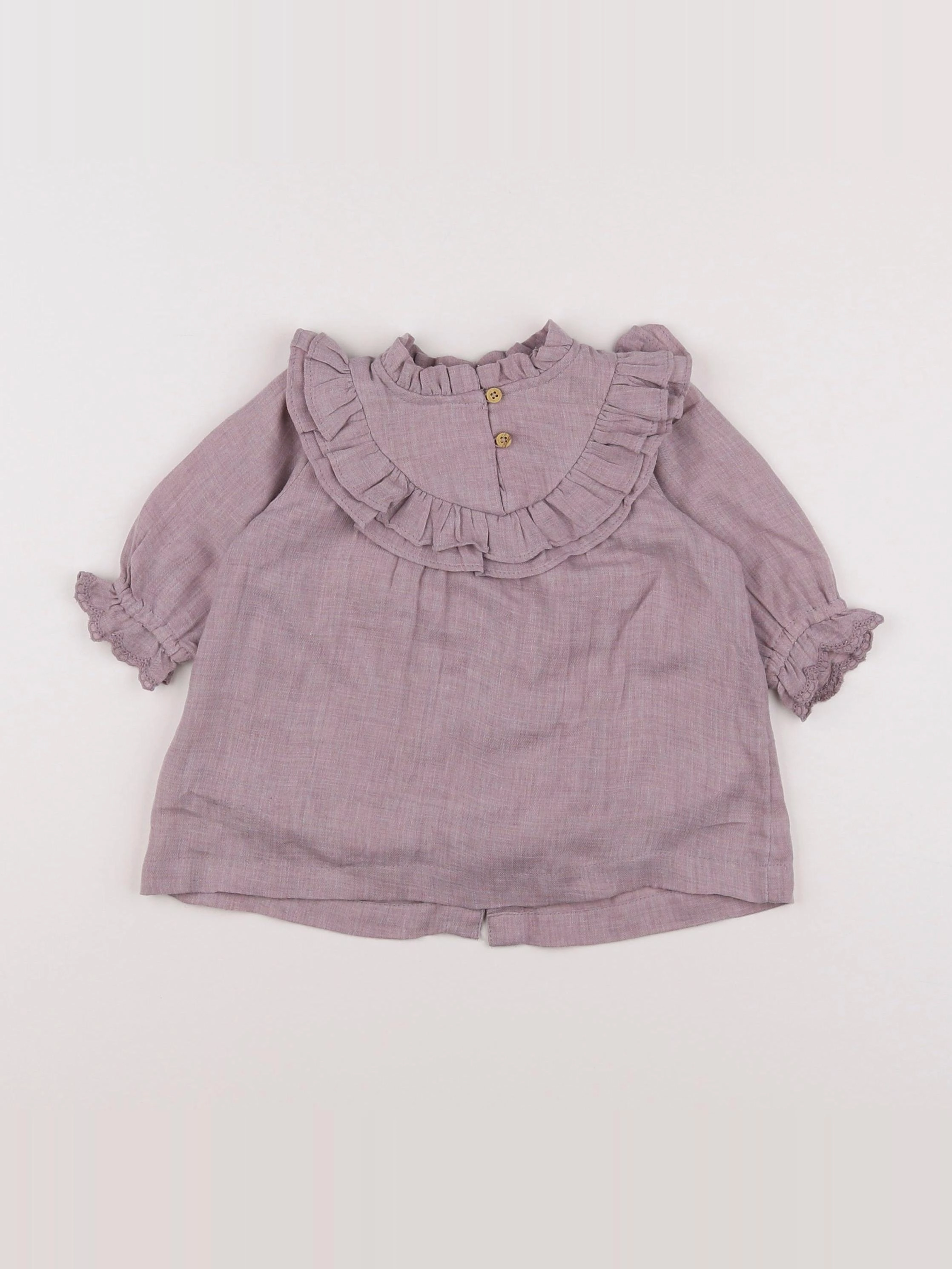 Vertbaudet - robe violet - 3 mois
