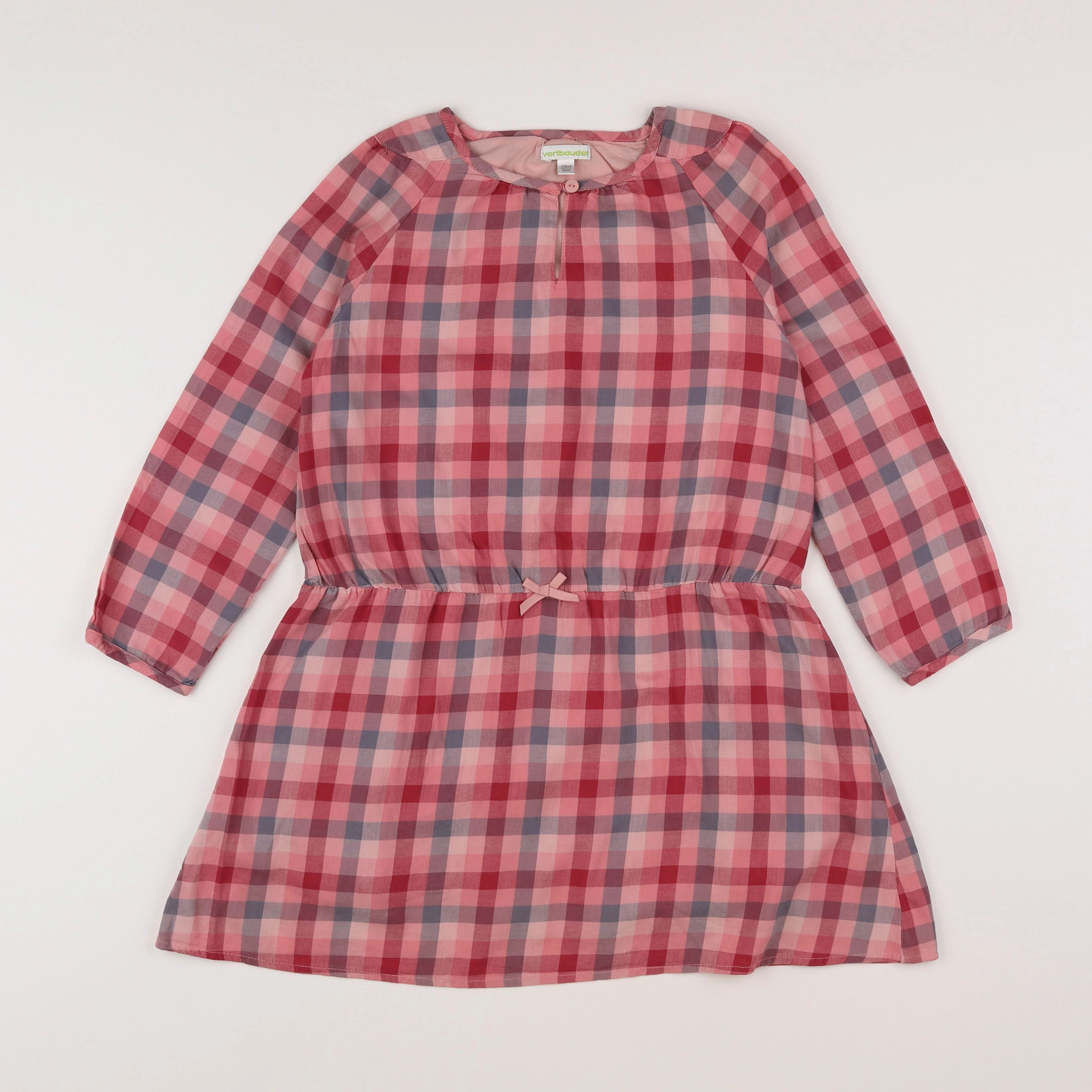 Vertbaudet - robe rose, rouge - 8 ans