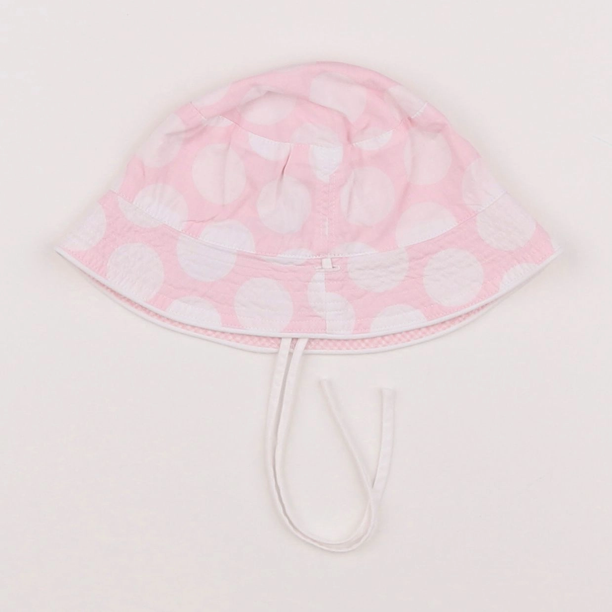 Jacadi - chapeau blanc, rose - 12 mois