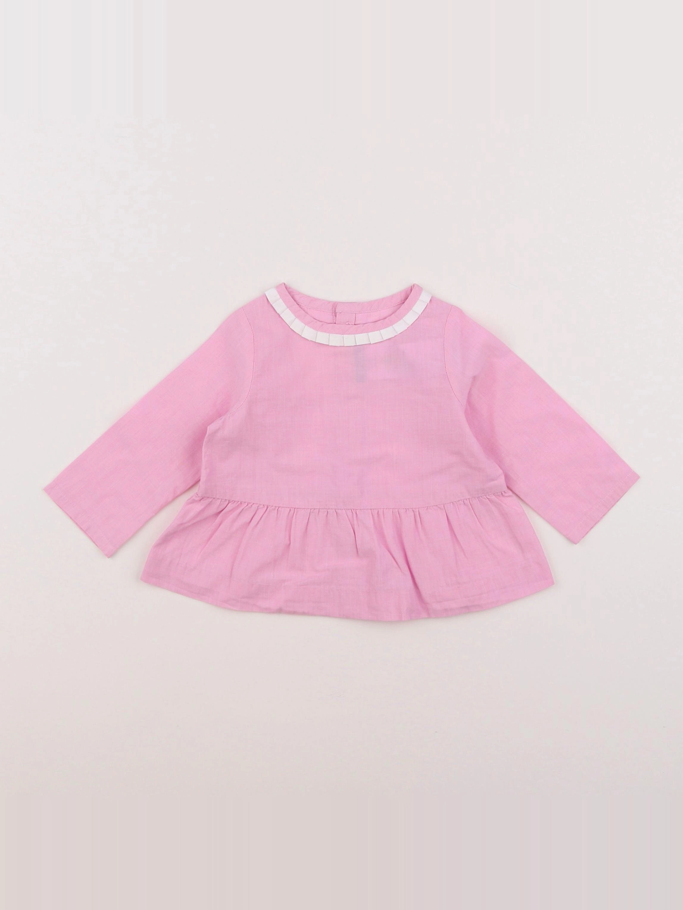 Jacadi - blouse rose - 6 mois