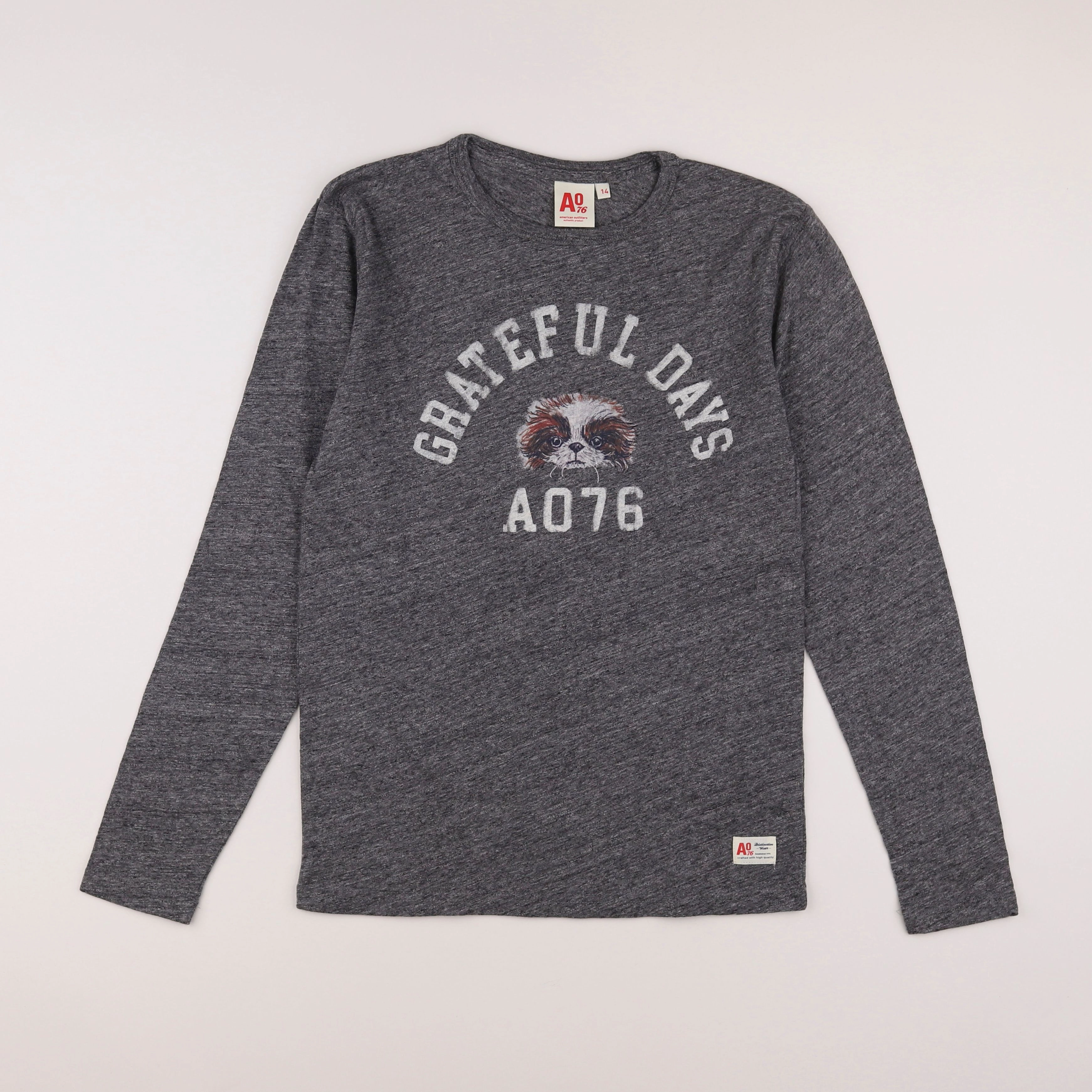 American Outfitters - tee-shirt gris - 14 ans