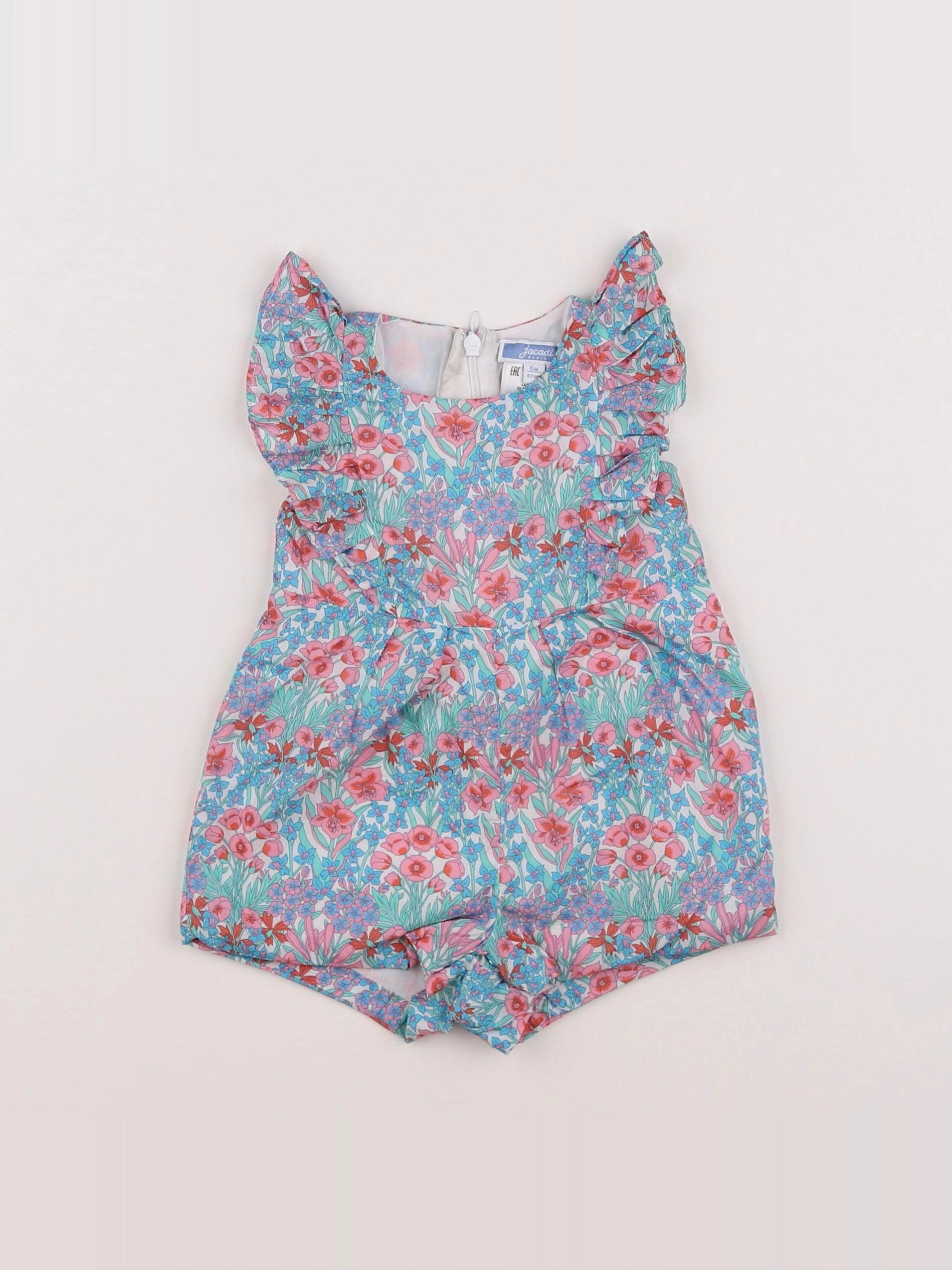 Jacadi - combinaison liberty multicolore - 6 mois