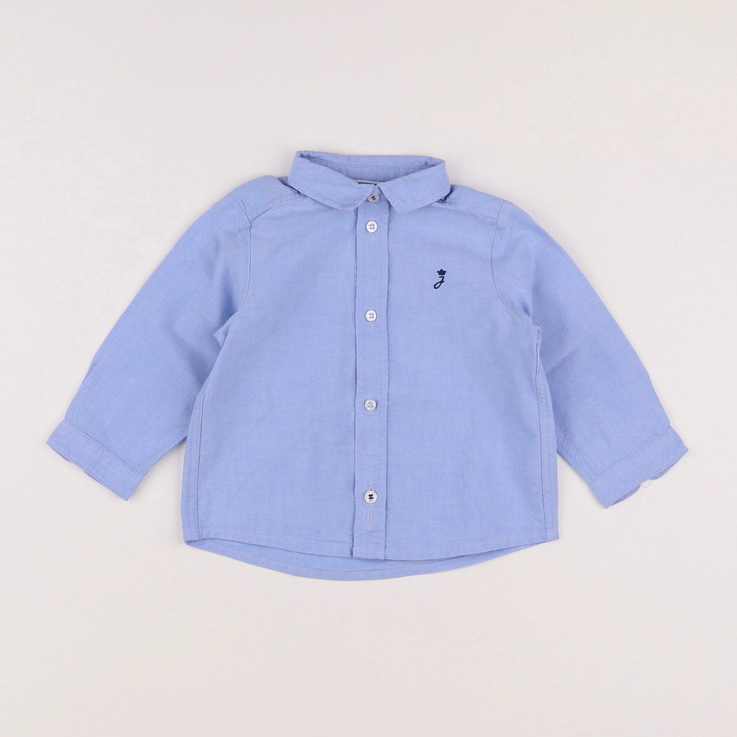Jacadi - chemise bleu - 12 mois