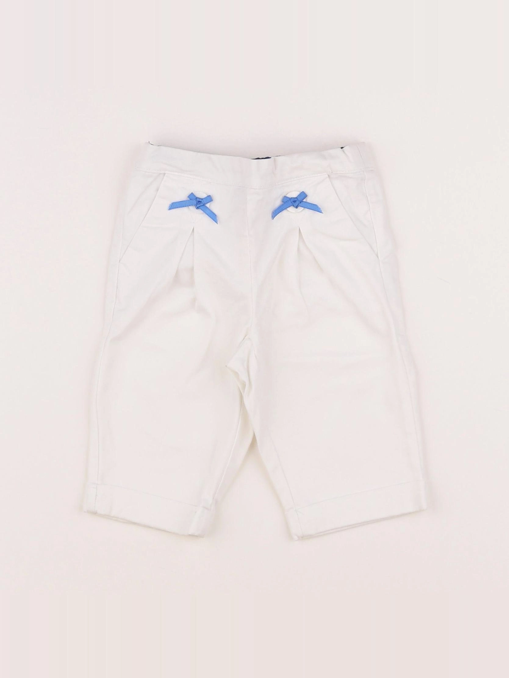 Jacadi - pantalon blanc - 6 mois