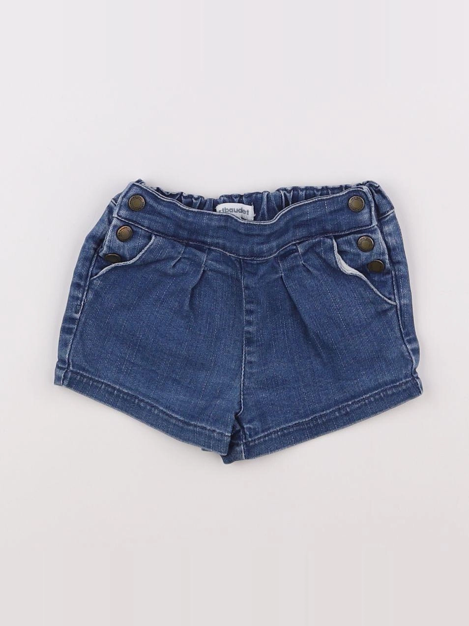Vertbaudet - short bleu - 12 mois