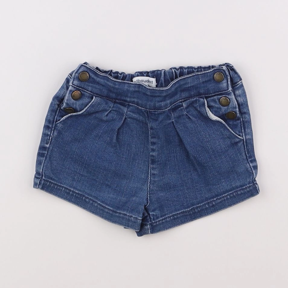 Vertbaudet - short bleu - 12 mois