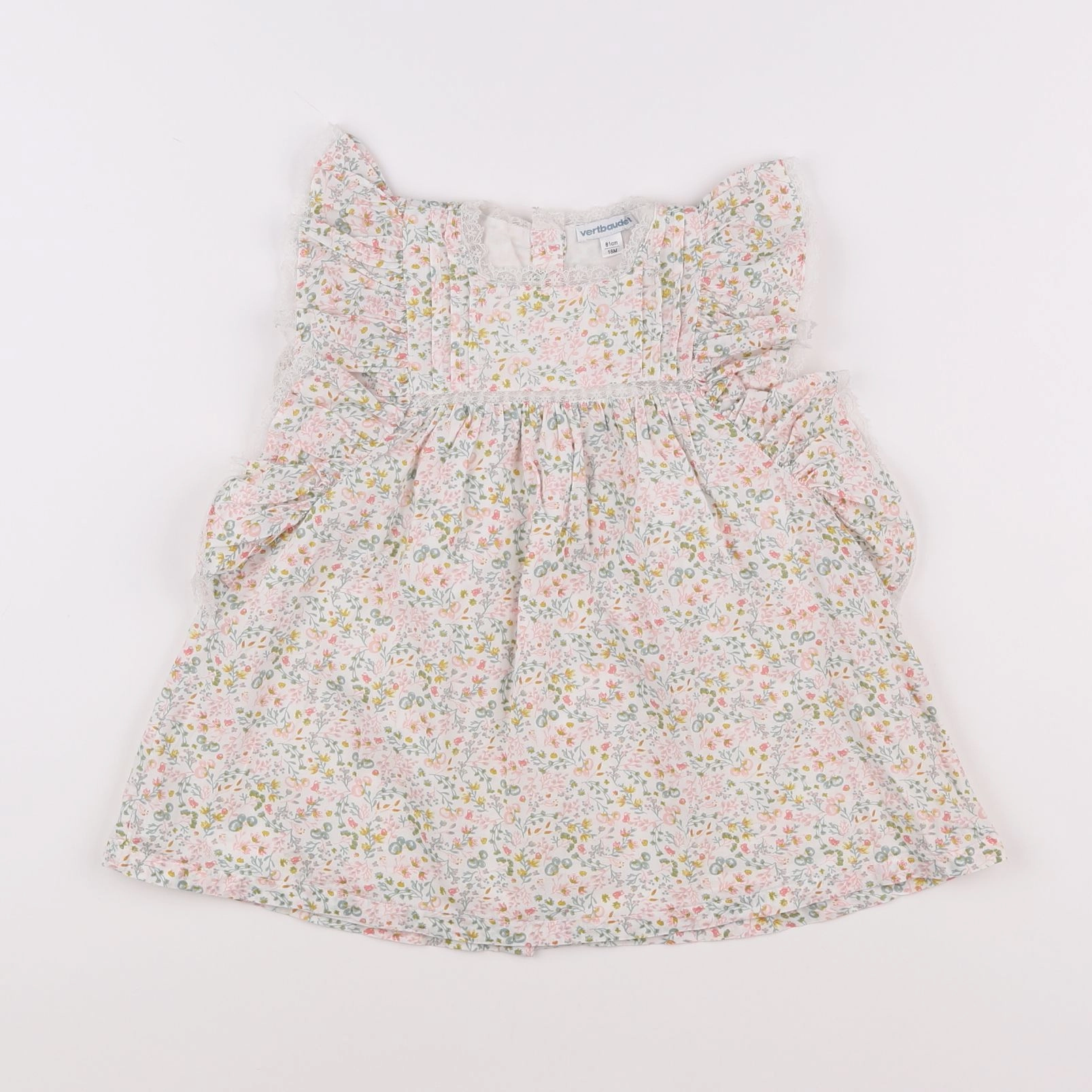 Vertbaudet - robe multicolore - 18 mois