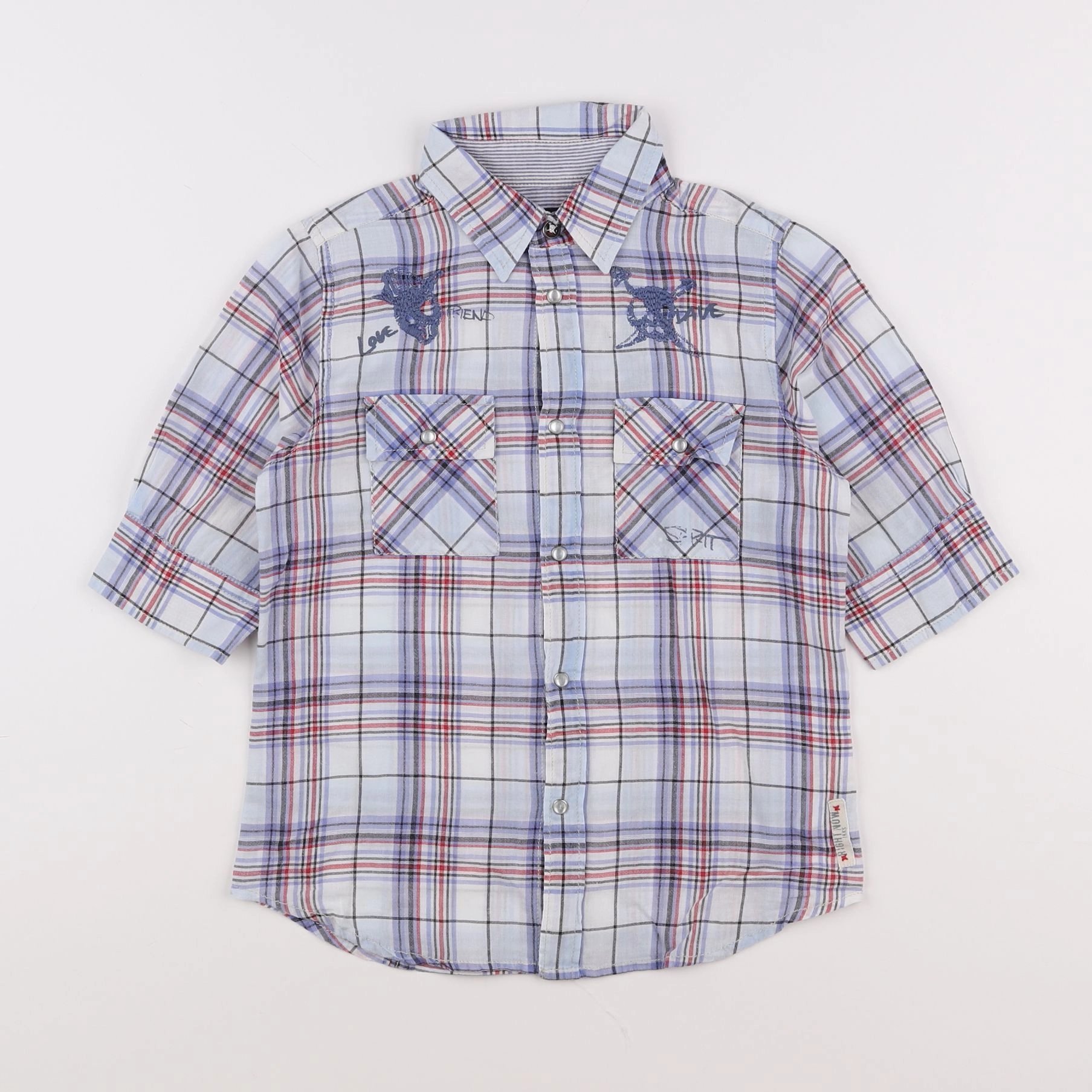 IKKS - chemise bleu - 8 ans