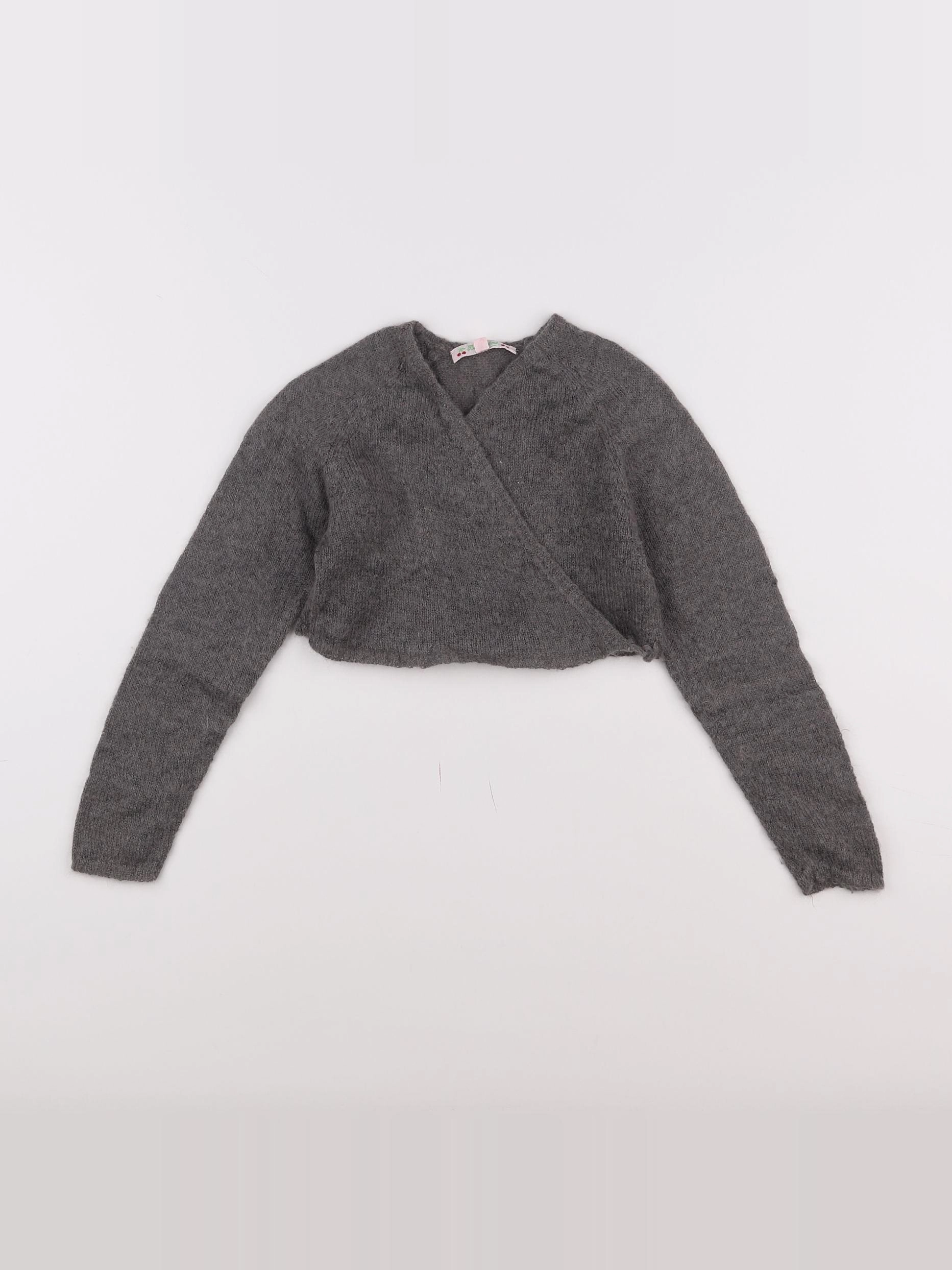 Bonpoint - gilet gris - 6 ans