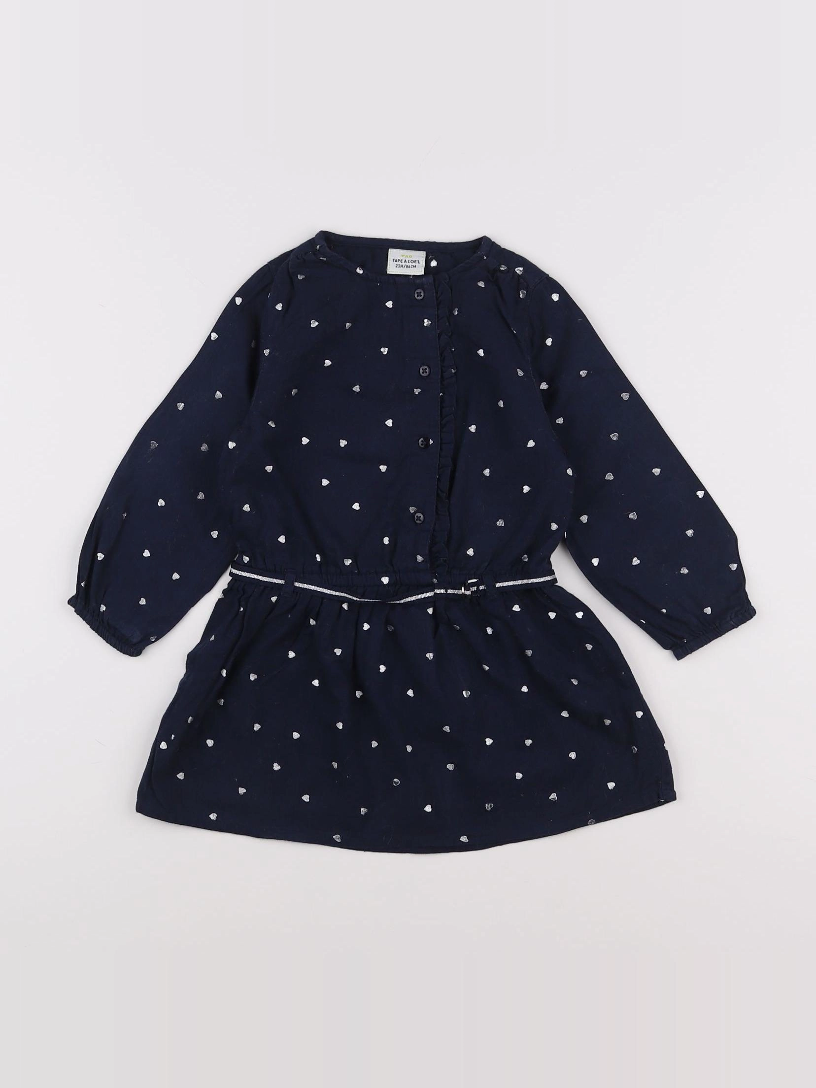 Tape à l'oeil - robe bleu - 2 ans