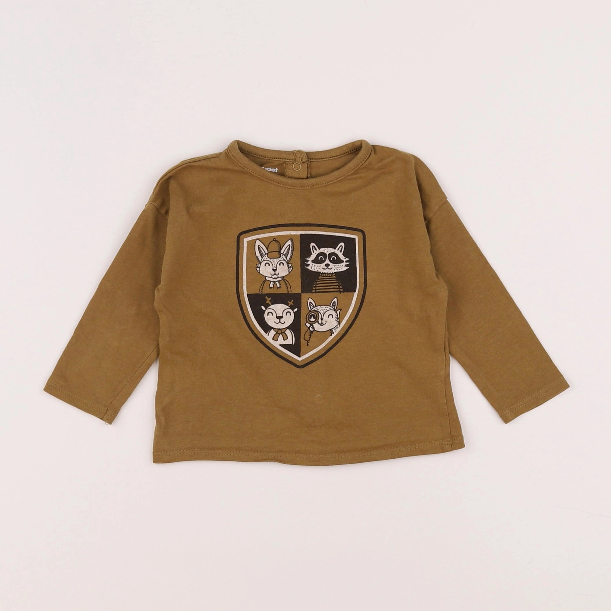 Vertbaudet - tee-shirt jaune - 6 mois