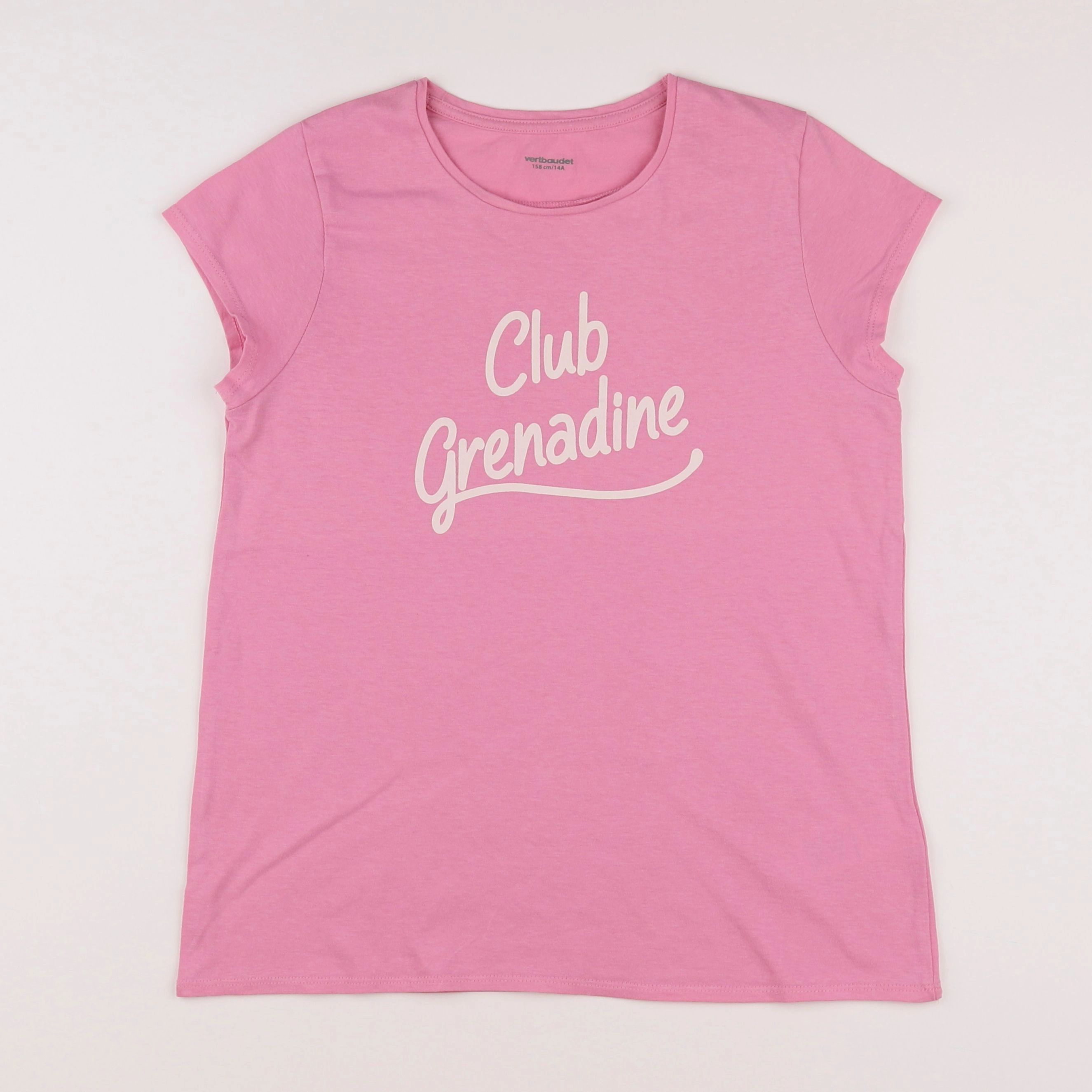 Vertbaudet - tee-shirt rose - 14 ans