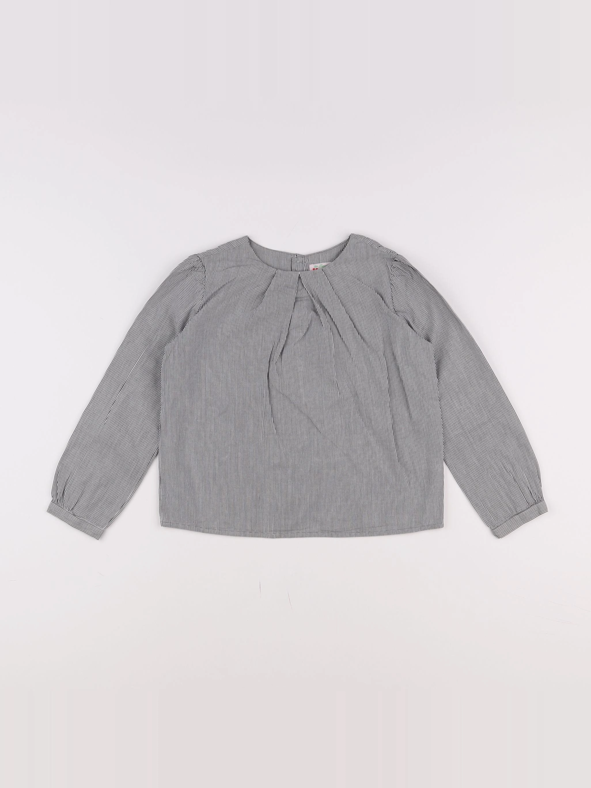 Bonpoint - blouse blanc, bleu - 6 ans