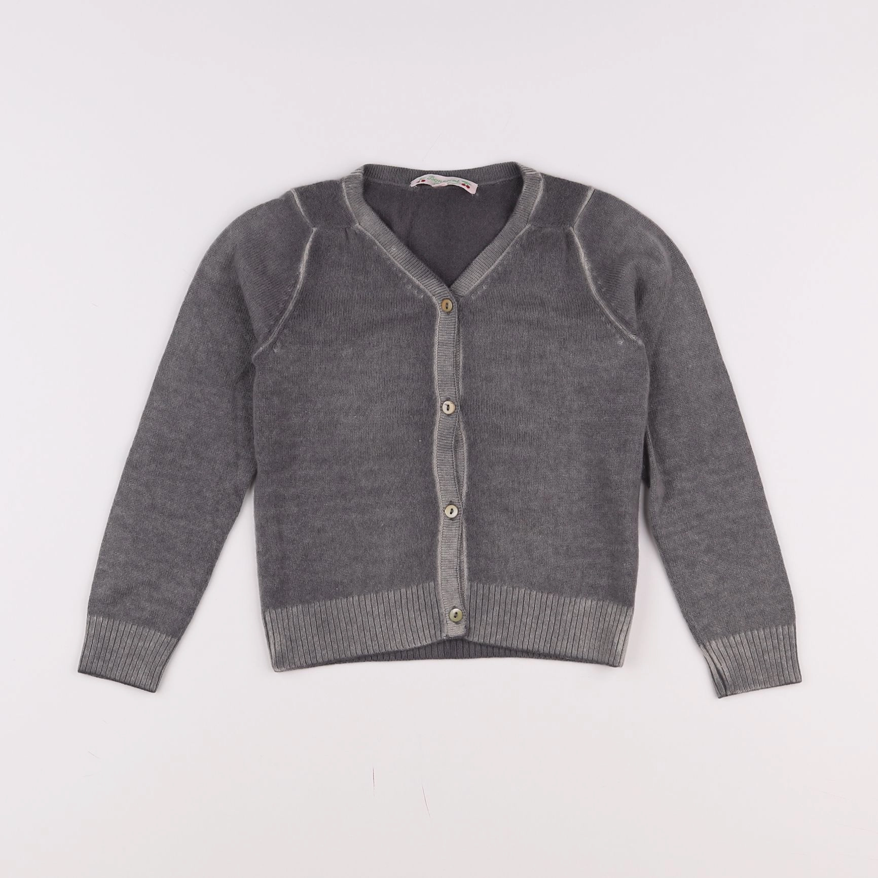 Bonpoint - gilet gris - 8 ans