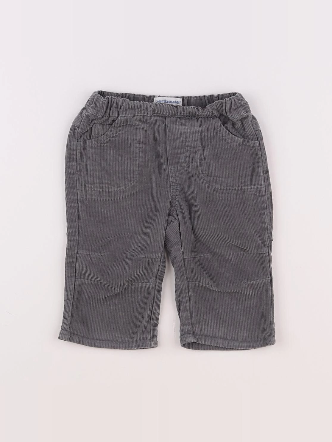 Vertbaudet - pantalon gris - 6 mois