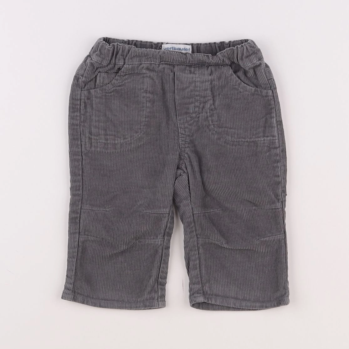 Vertbaudet - pantalon gris - 6 mois