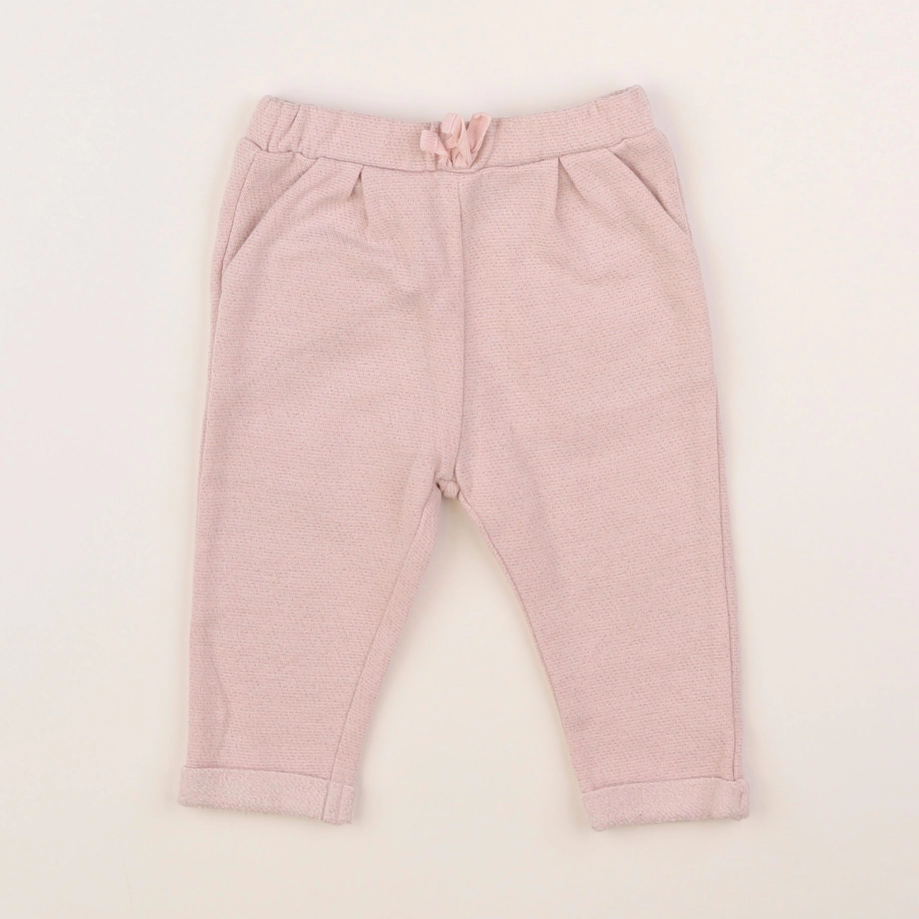 Vertbaudet - pantalon rose - 12 mois