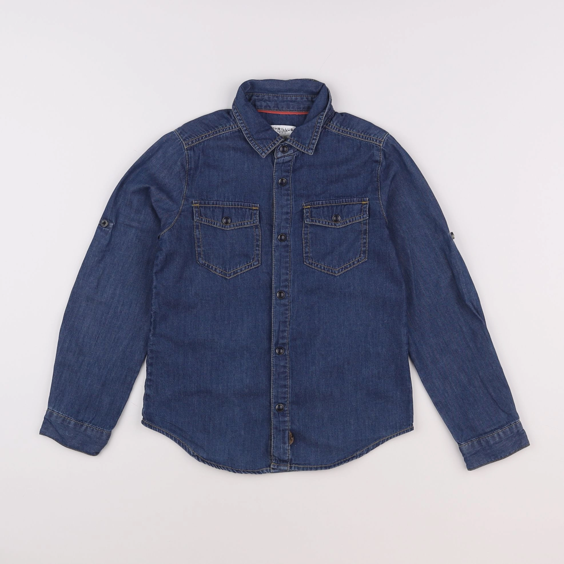 Cyrillus - chemise bleu - 8 ans