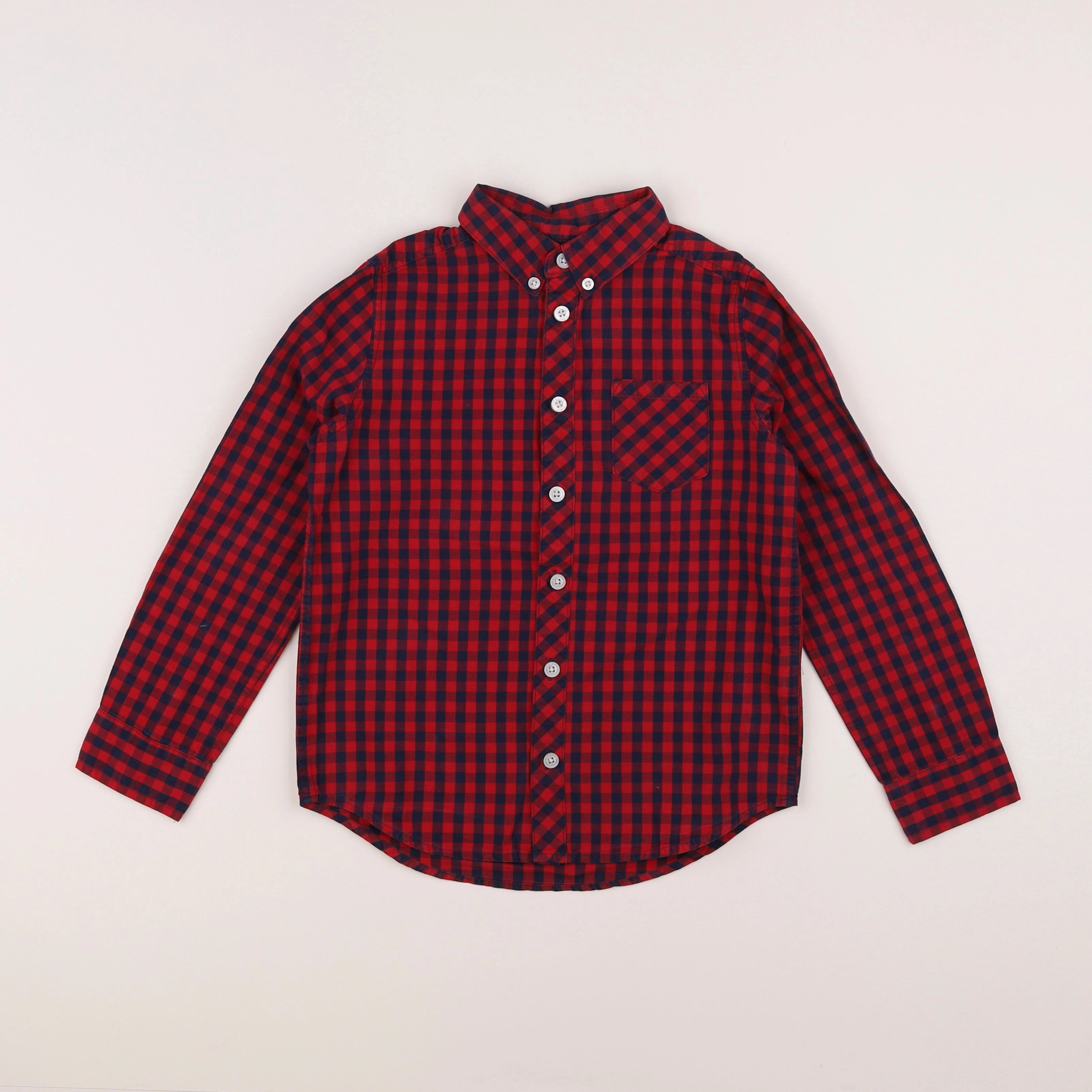Cyrillus - chemise rouge - 8 ans