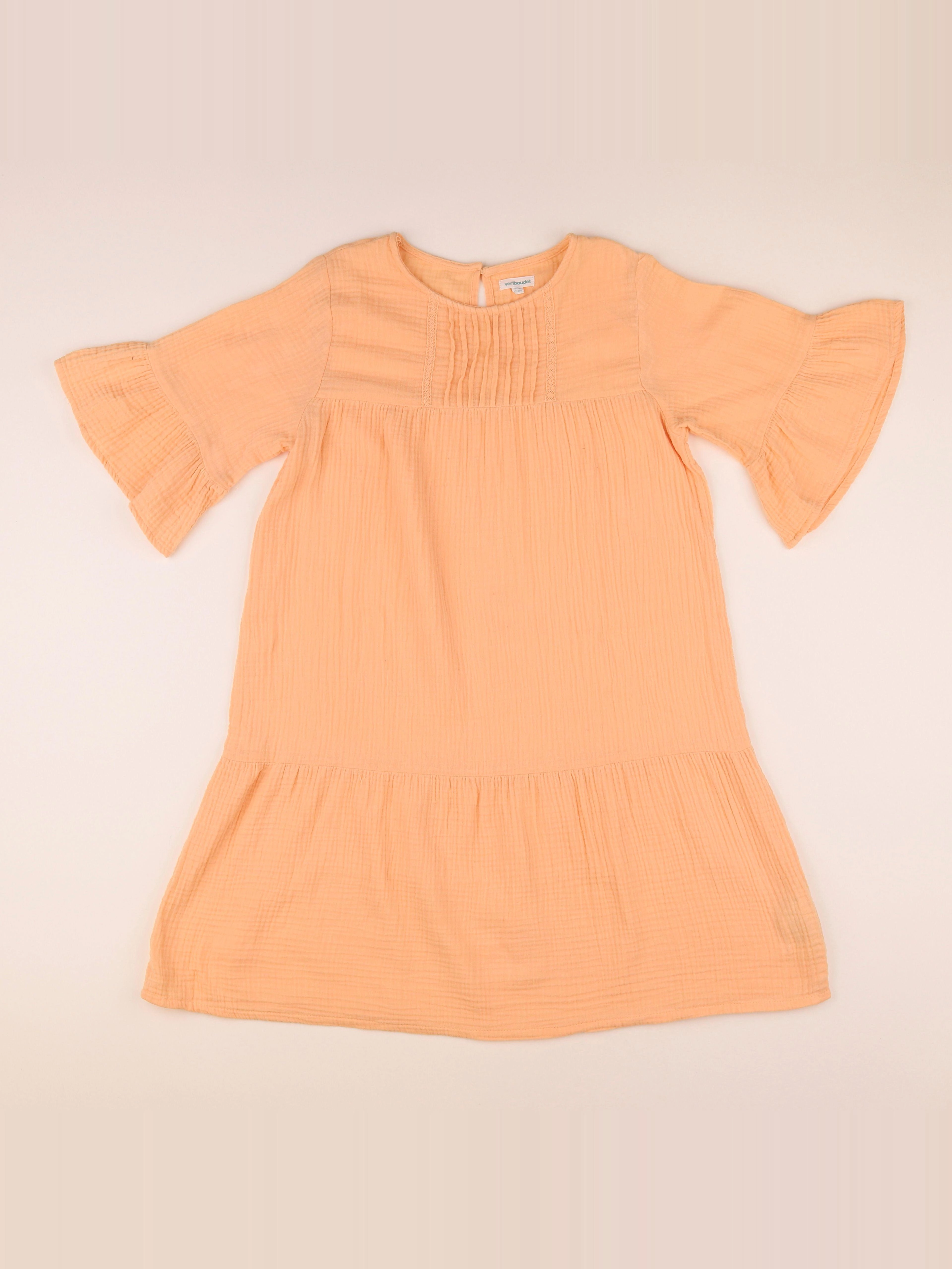 Vertbaudet - robe orange - 12 ans