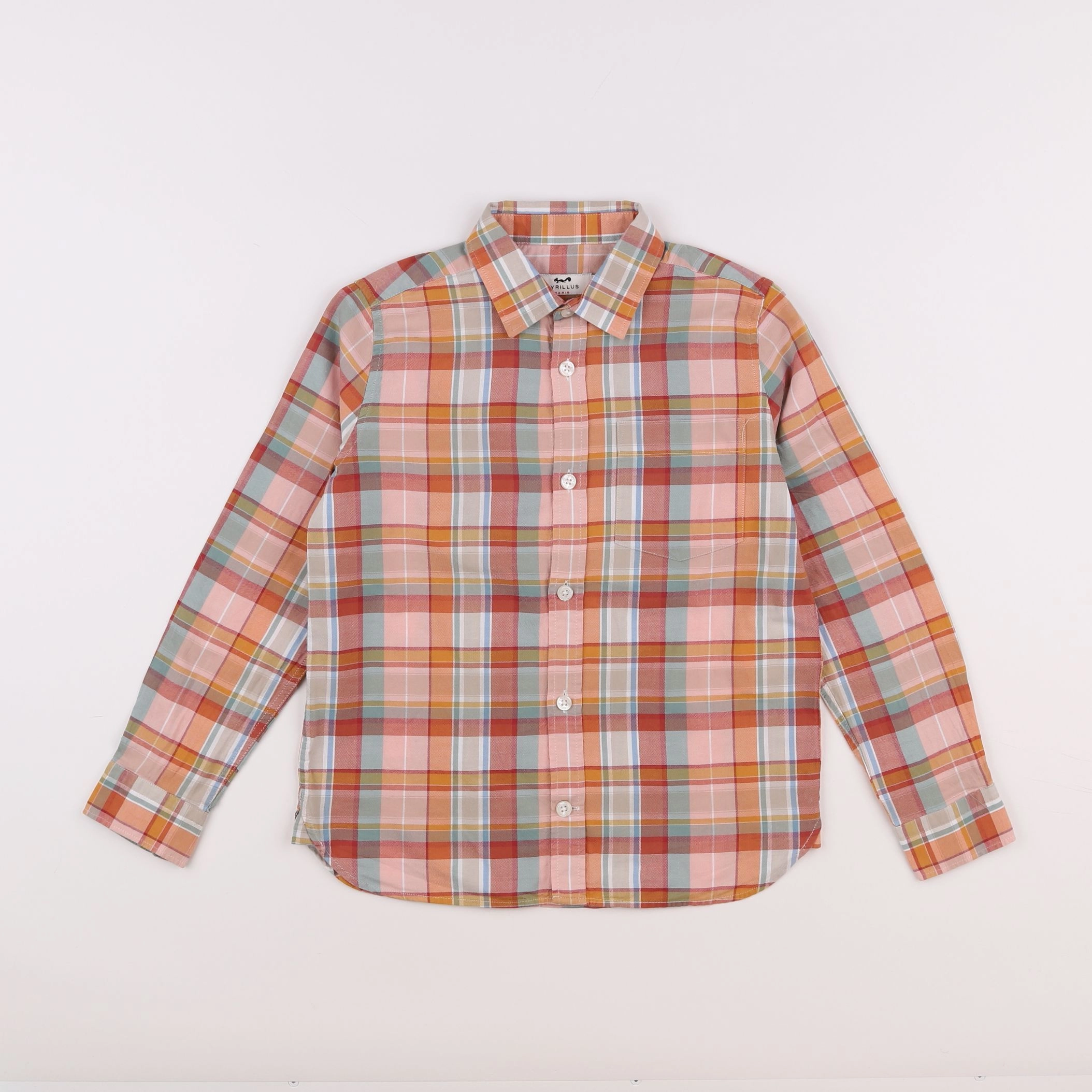 Cyrillus - chemise orange - 8 ans