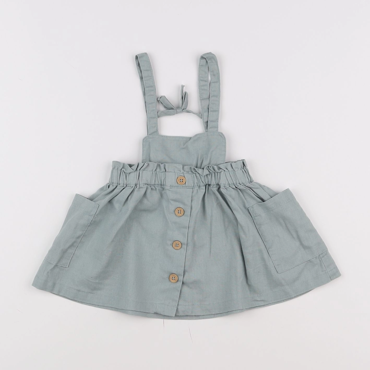 Vertbaudet - robe vert - 12 mois