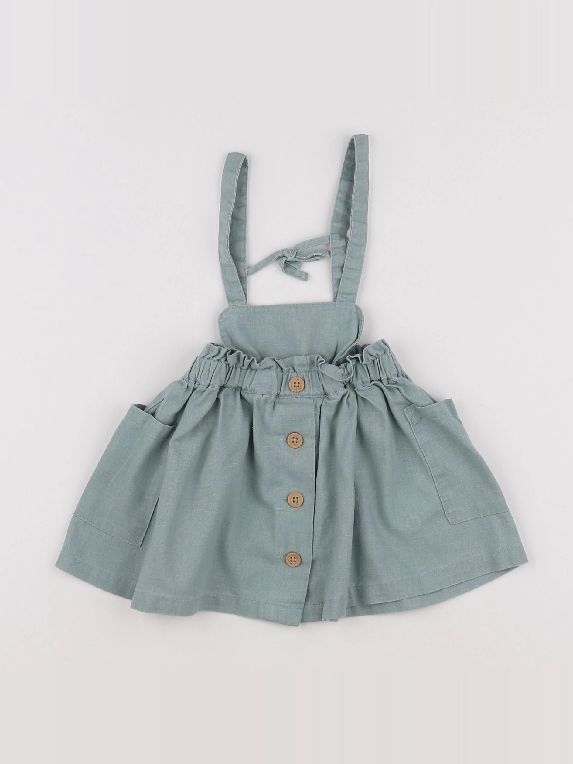 Vertbaudet - robe vert - 12 mois