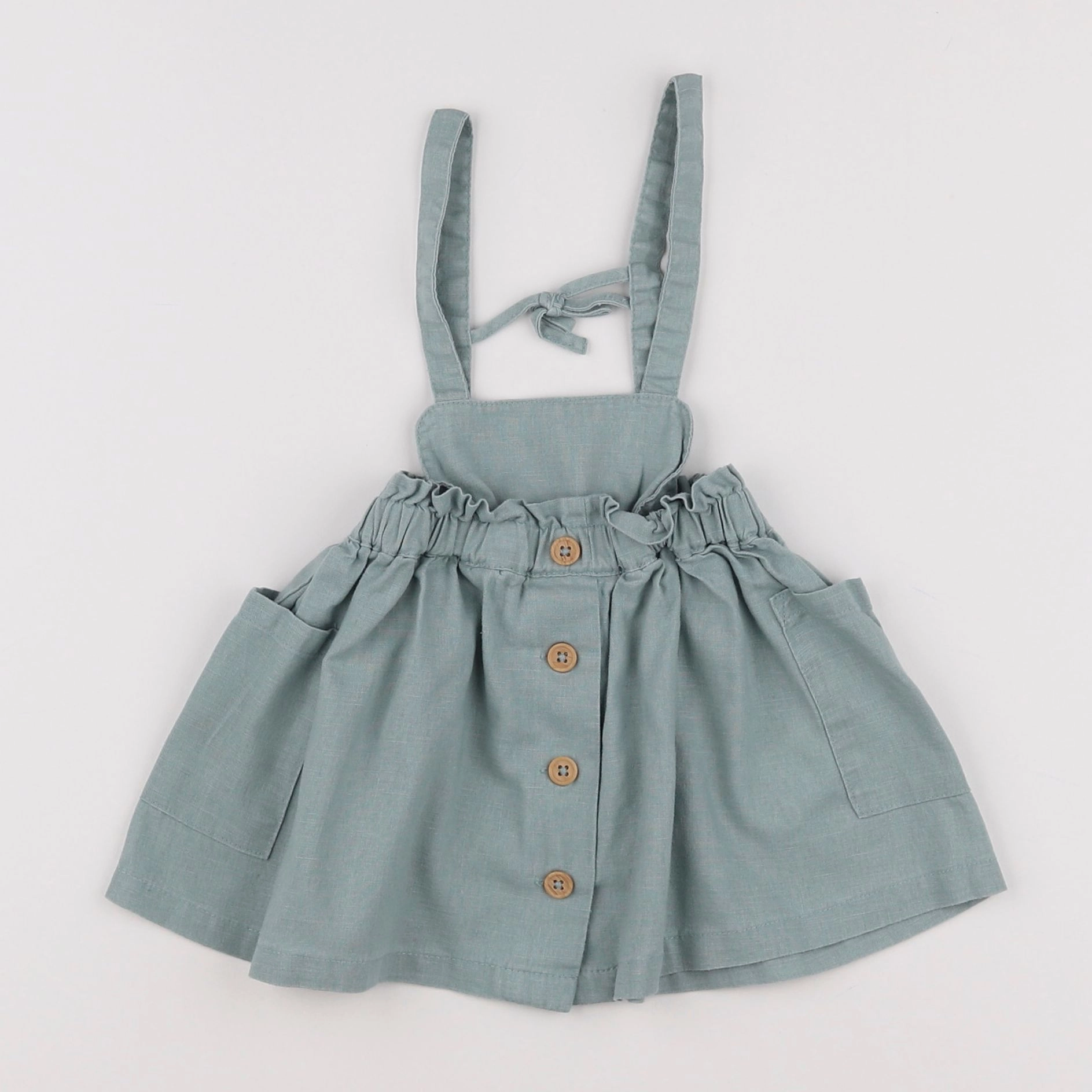 Vertbaudet - robe vert - 12 mois
