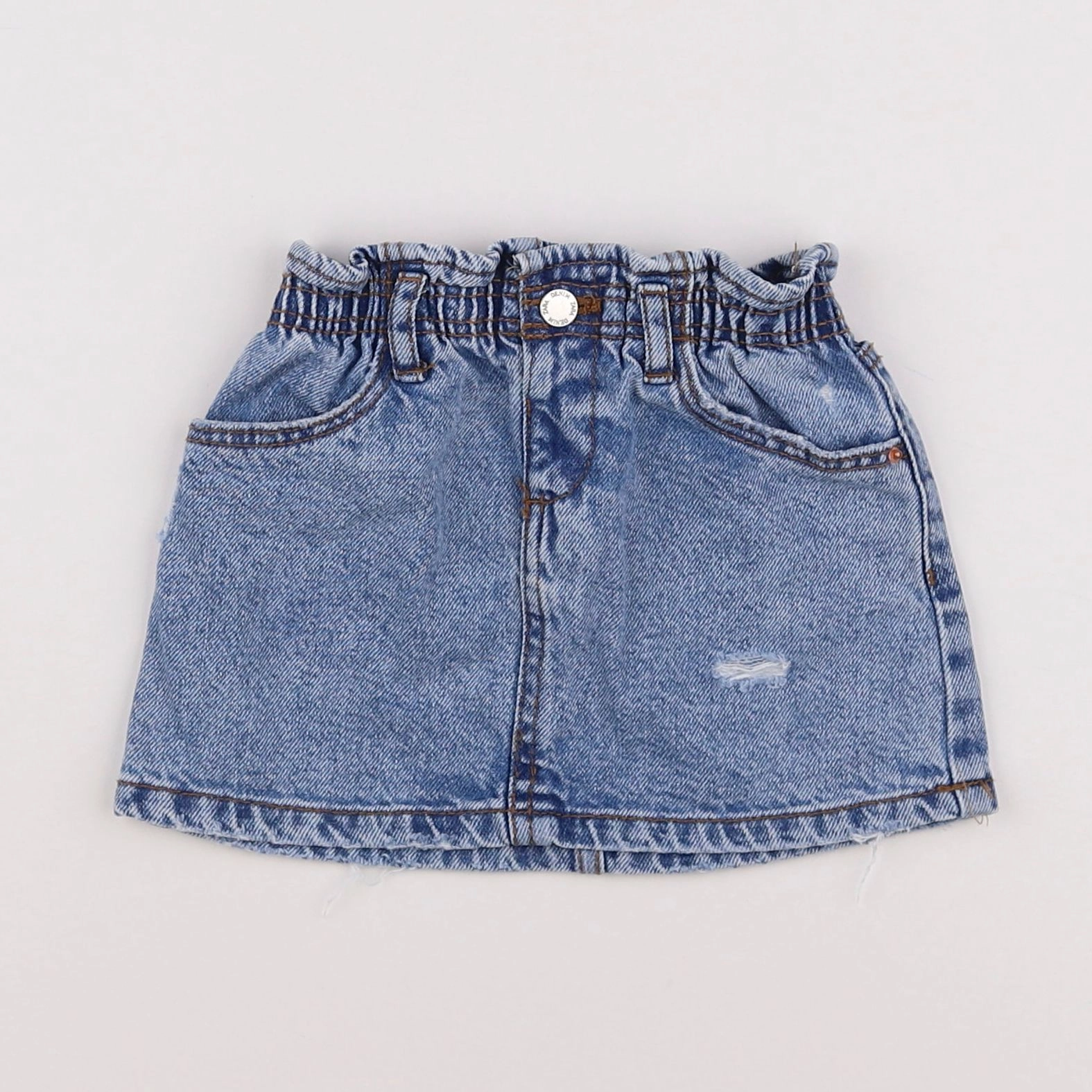 Zara - jupe bleu - 12/18 mois