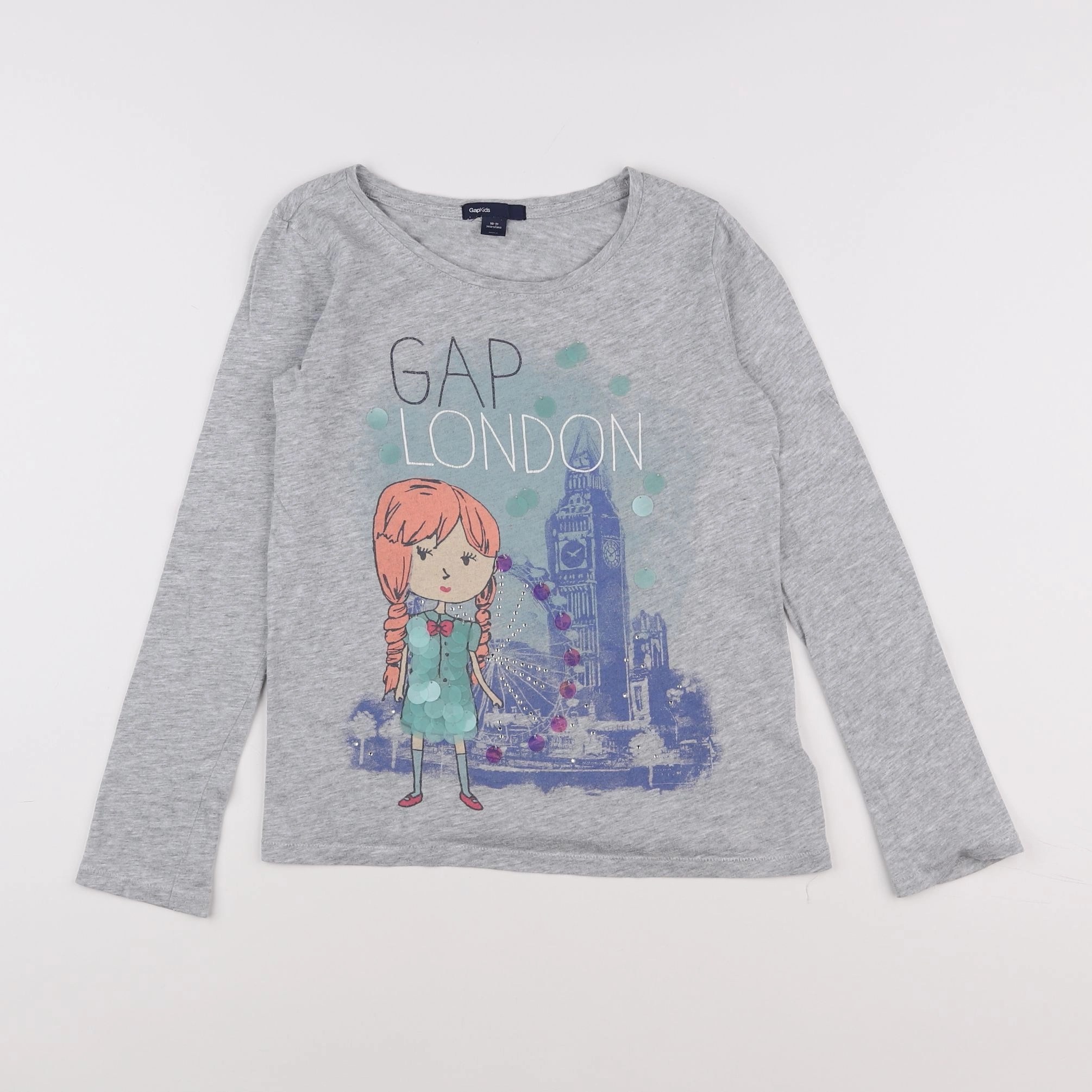 GAP - tee-shirt gris - 11 ans