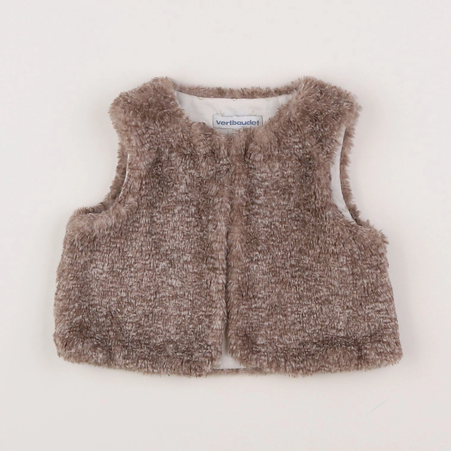 Vertbaudet - gilet marron - 9 mois
